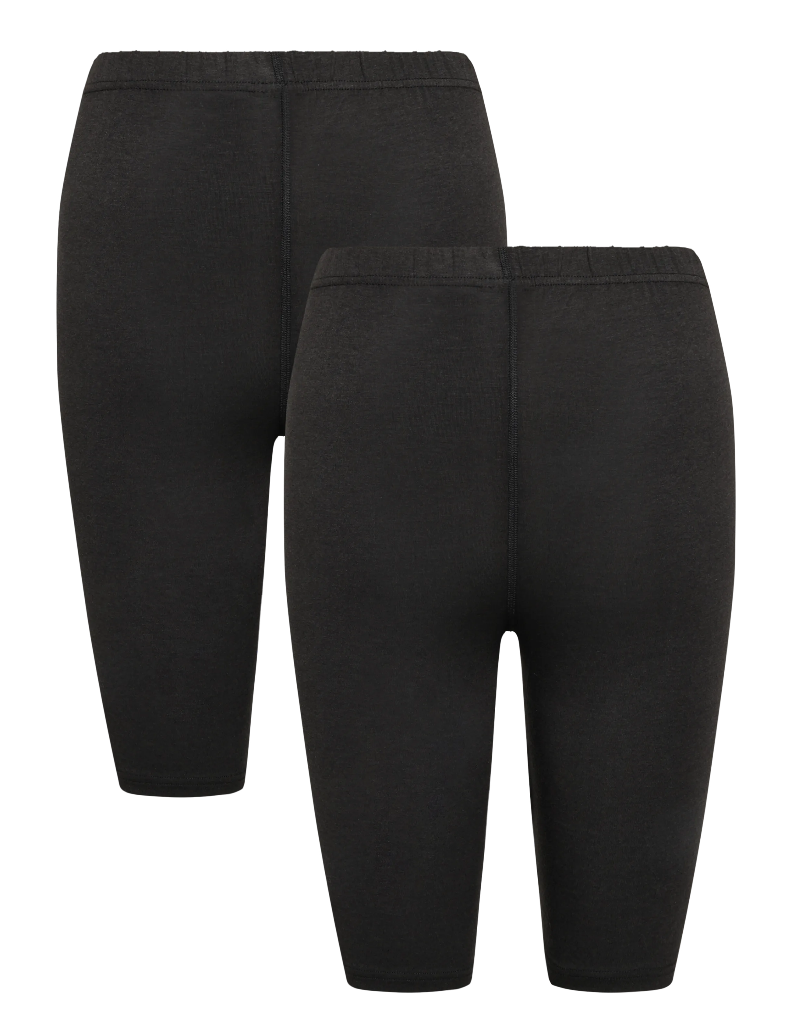 URBAN QUEST - 2-Pack Women Bamboo Short Leggings - lühikesed püksid - black - 1