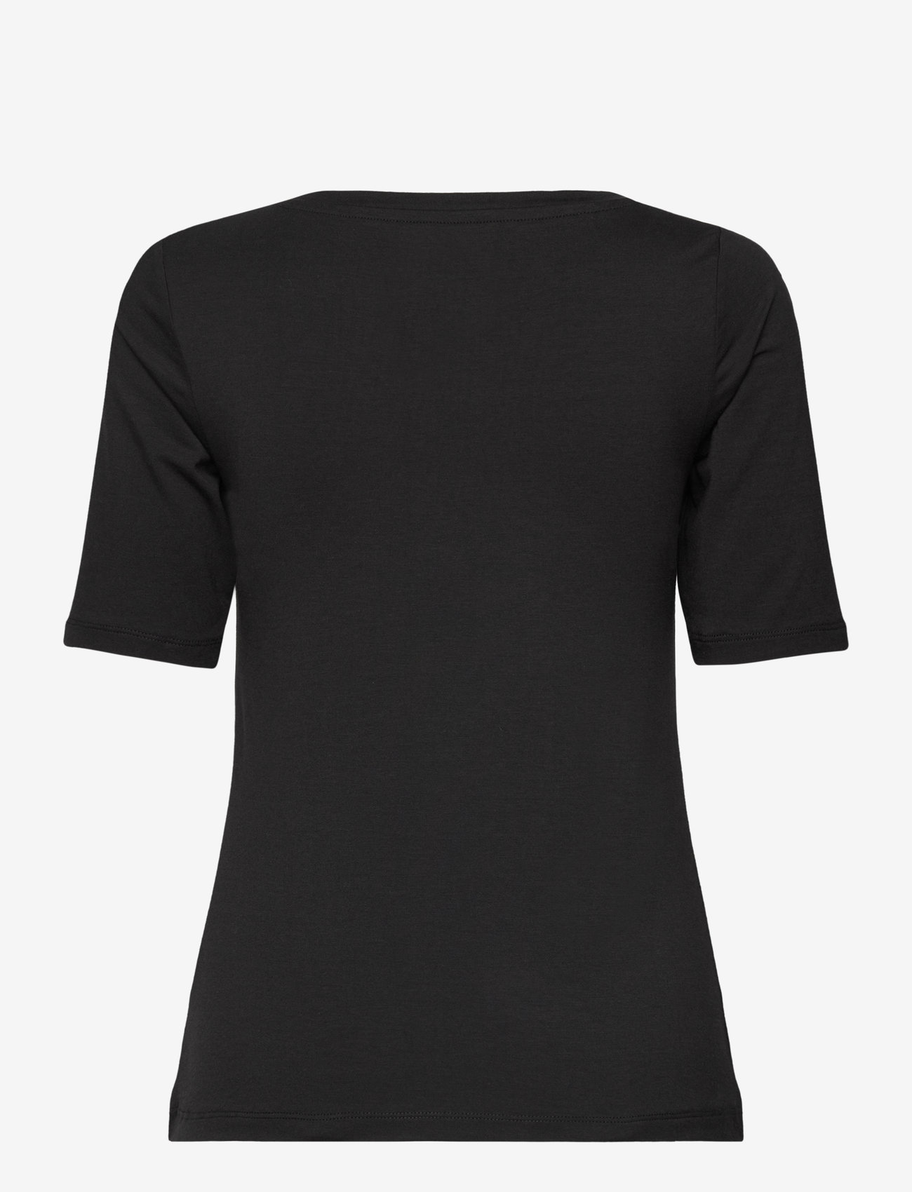 URBAN QUEST - Women Bamboo S/S T-shirt Slim Fit - oberteile - black - 2