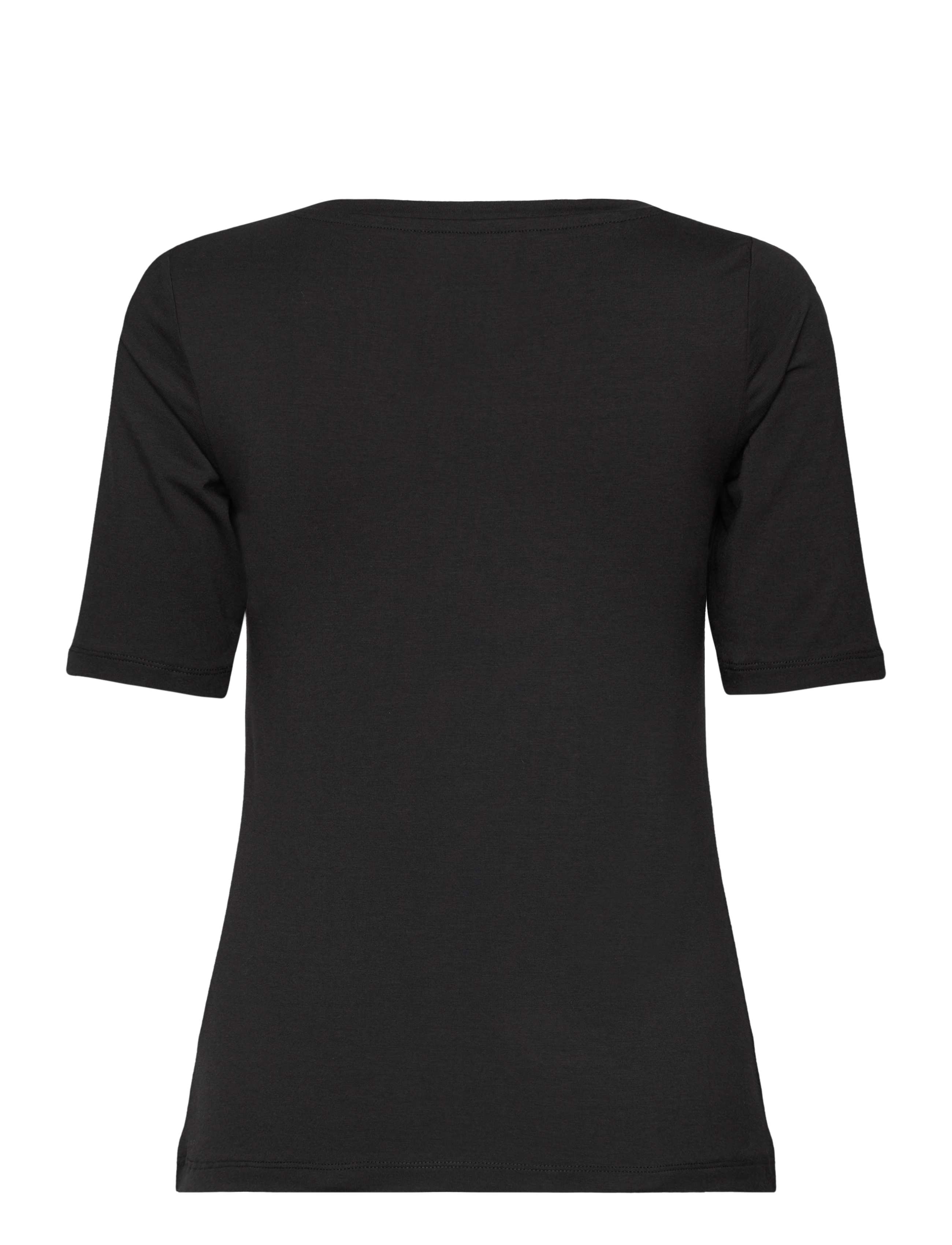 URBAN QUEST - Women Bamboo S/S T-shirt Slim Fit - hauts - black - 2