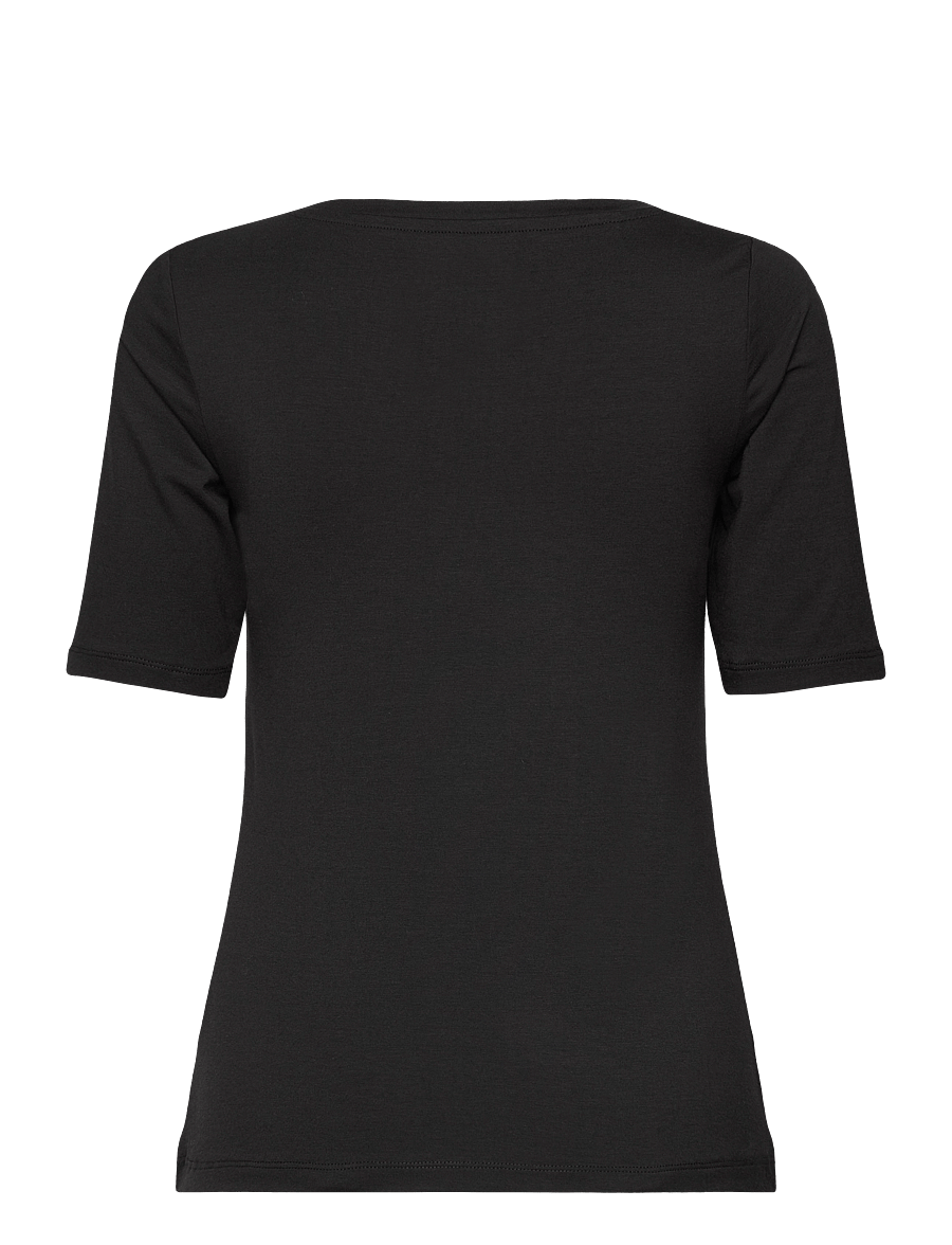 URBAN QUEST - Women Bamboo S/S T-shirt Slim Fit - tops - black - 2