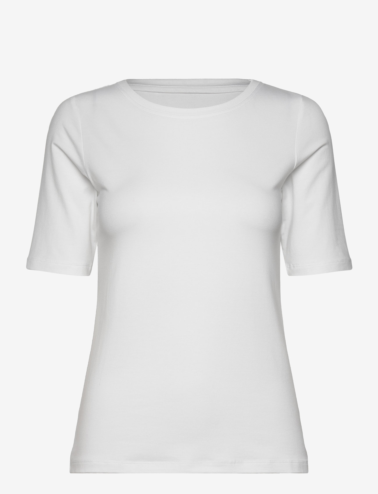 URBAN QUEST - Women Bamboo S/S T-shirt Slim Fit - Överdelar - white - 0