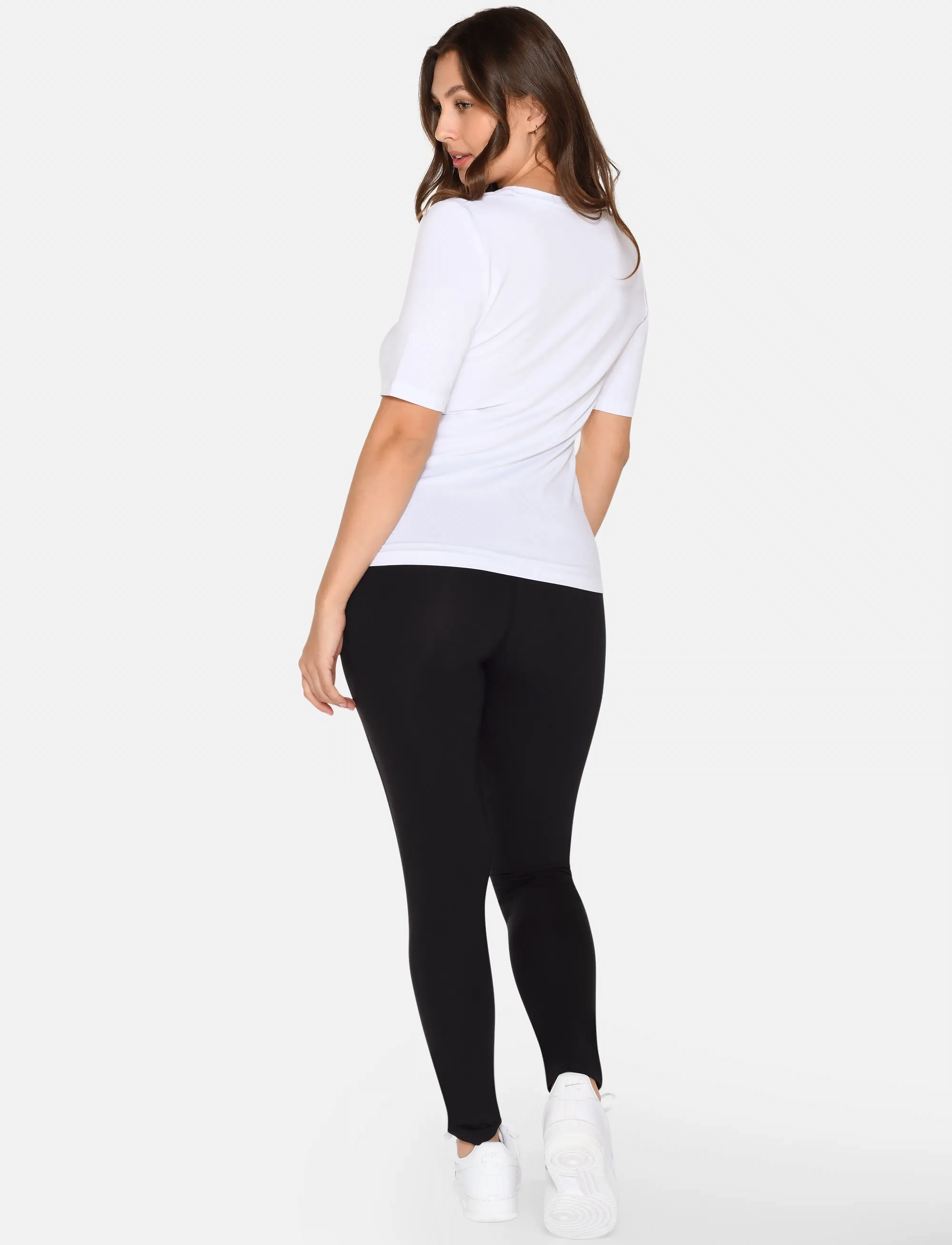 URBAN QUEST - 2-Pack Women Bamboo Shortsleeved T-shirt Slim Fit - t-shirts - white - 3