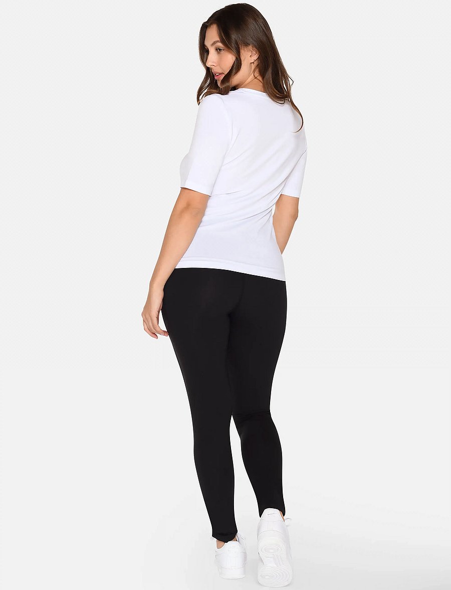 URBAN QUEST - 2-Pack Women Bamboo Shortsleeved T-shirt Slim Fit - t-shirts - white - 3