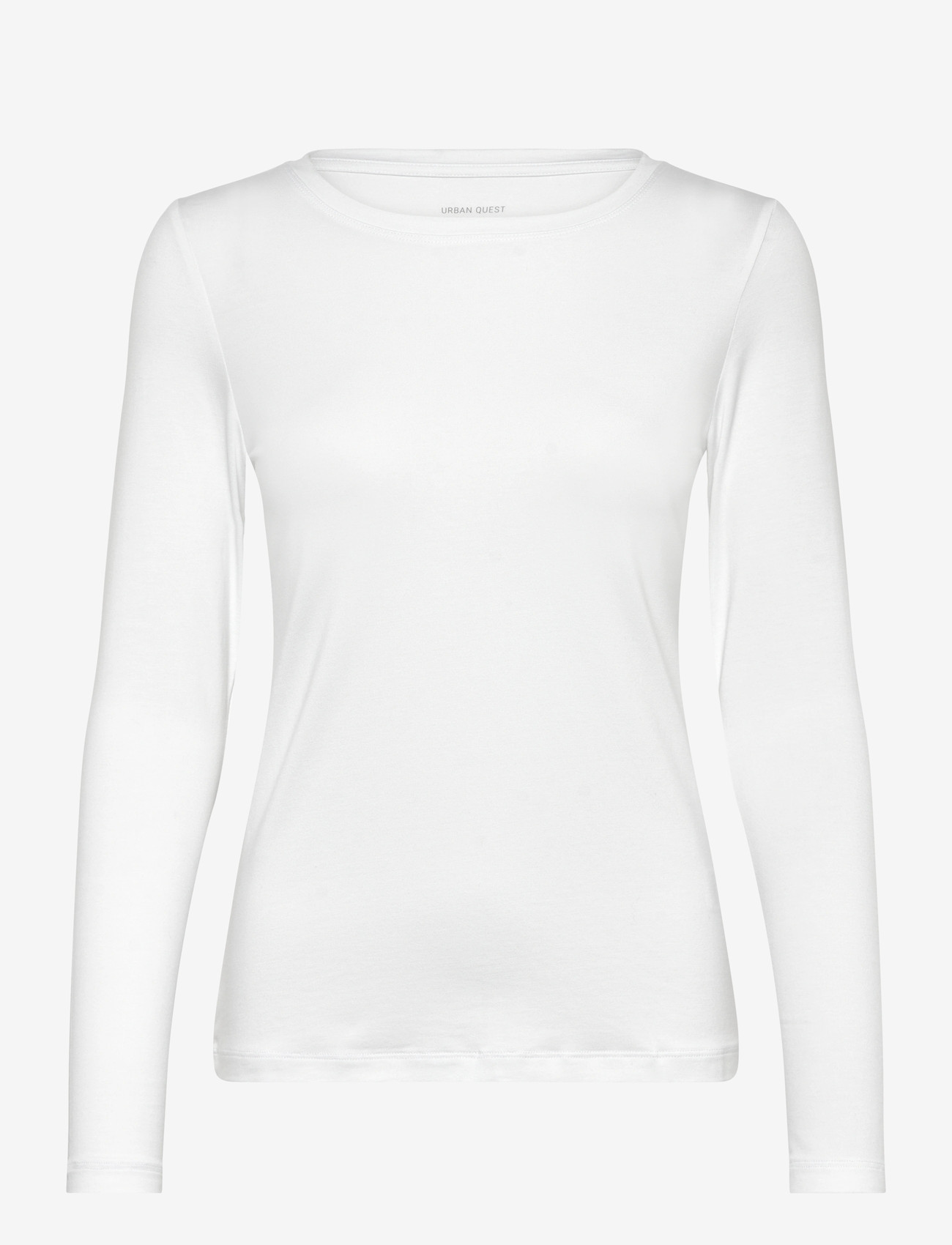 URBAN QUEST - Women Bamboo L/S T-shirt Slim Fit - langærmede toppe - white - 1