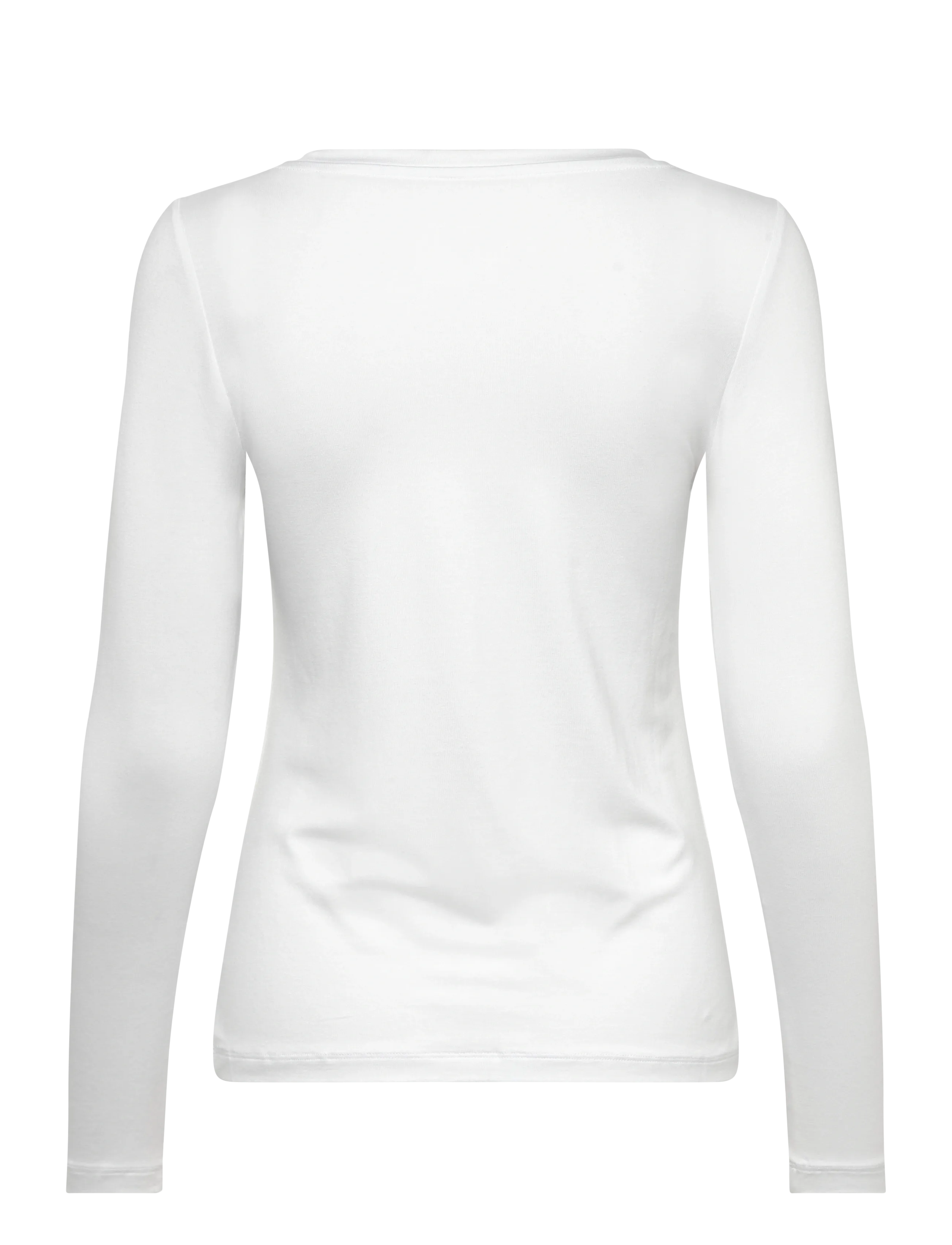 URBAN QUEST - Women Bamboo L/S T-shirt Slim Fit - langærmede toppe - white - 2