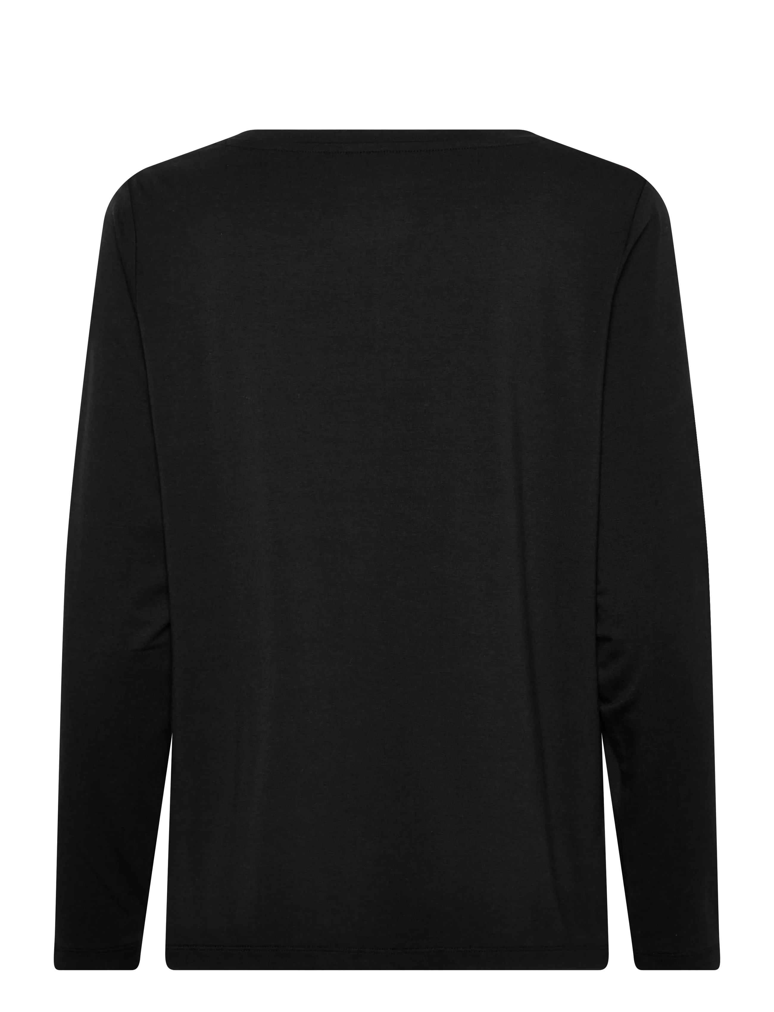 URBAN QUEST - Women Bamboo L/S T-shirt Loose Fit - topi ar garām piedurknēm - black - 2