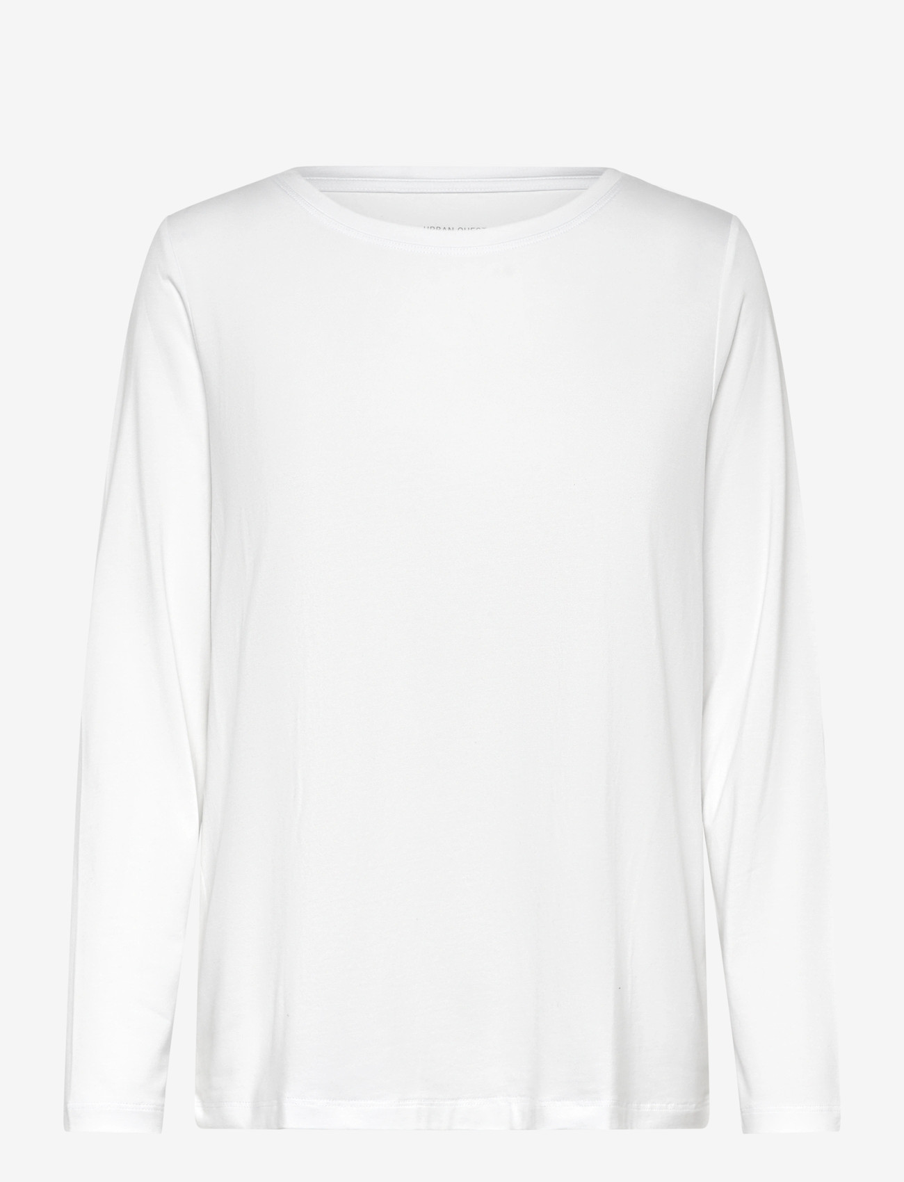 URBAN QUEST - Women Bamboo L/S T-shirt Loose Fit - langærmede toppe - white - 1