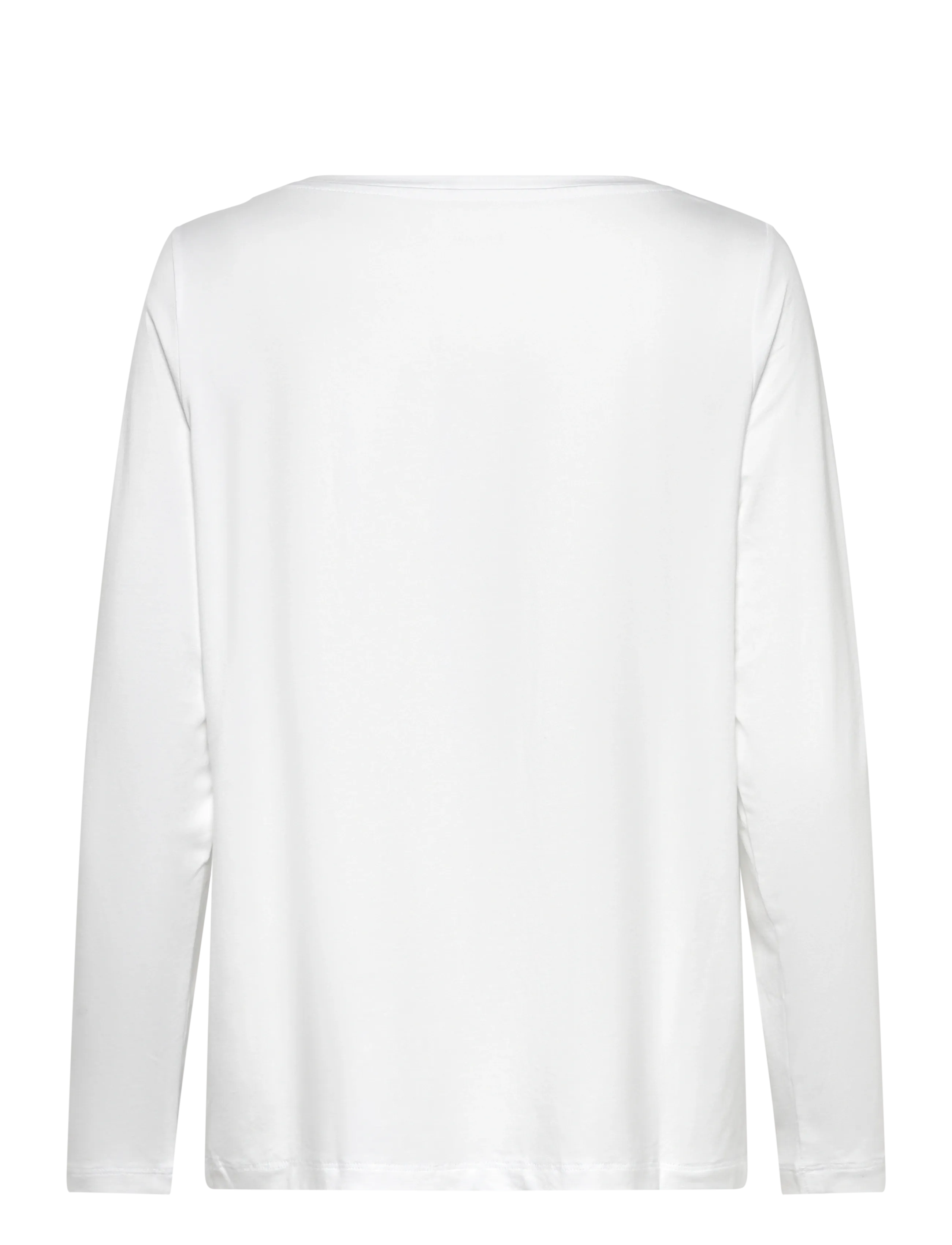 URBAN QUEST - Women Bamboo L/S T-shirt Loose Fit - langärmlige tops - white - 2