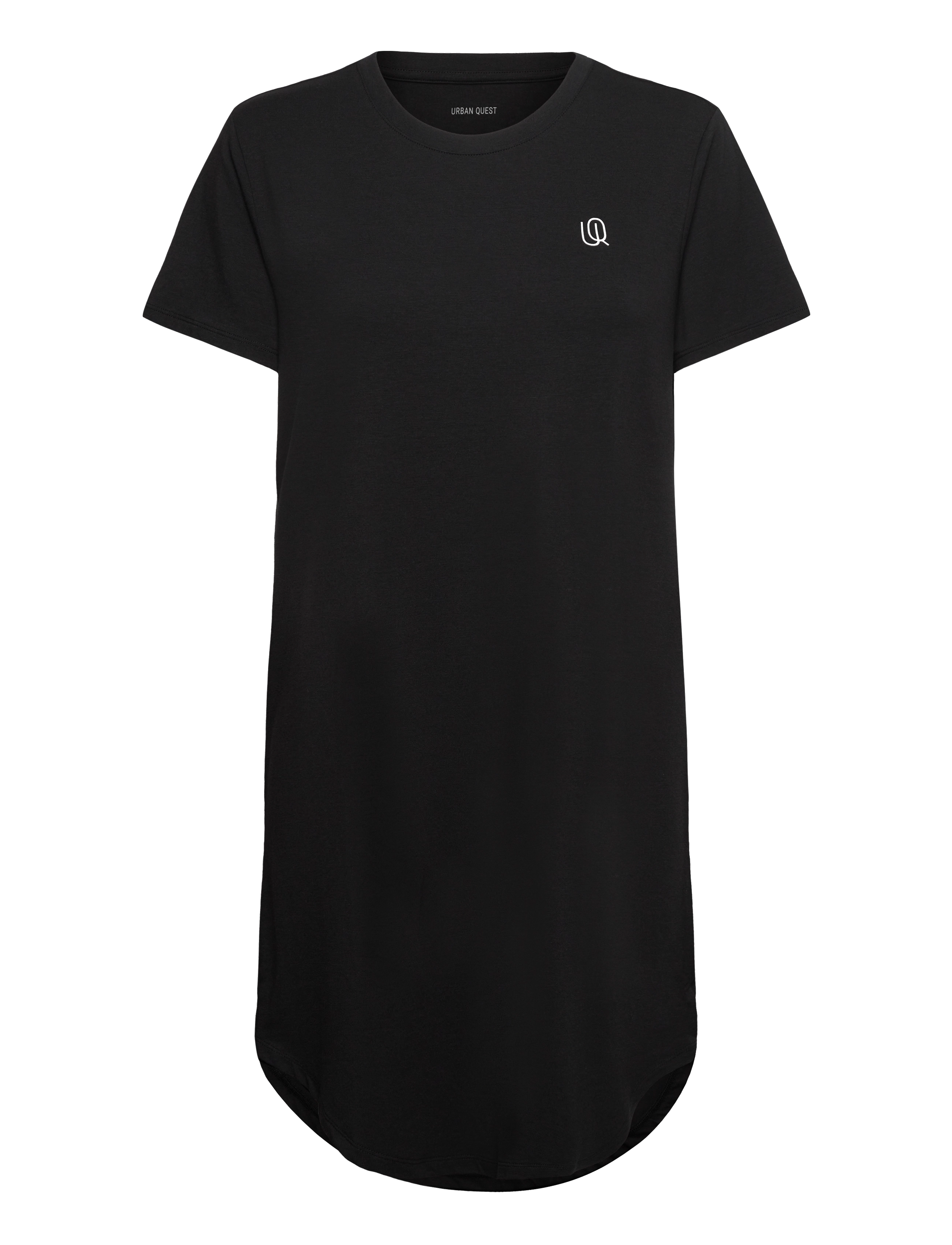 URBAN QUEST Women Bamboo S/S Night Dress - Nachthemden - BLACK / black
