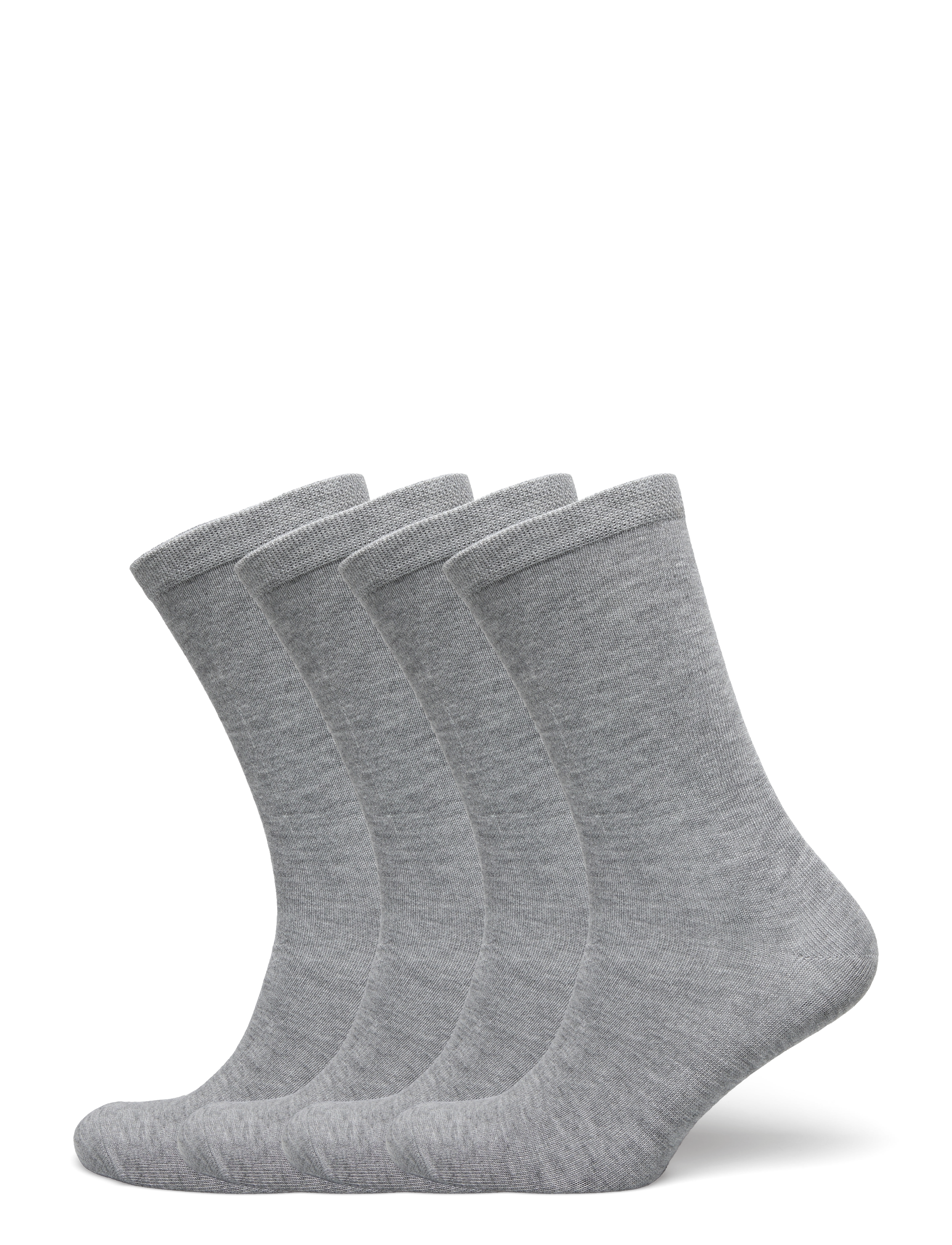 URBAN QUEST 4-Pack Damen Bamboo Basic Socken Grau - 36-40 - Damen