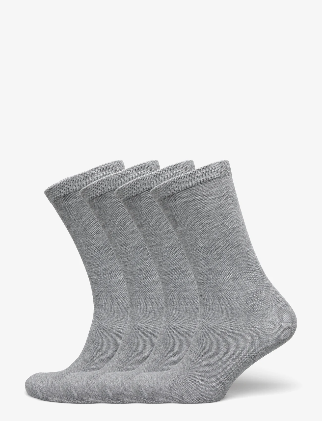 URBAN QUEST - 4-Pack Women Bamboo Basic Socks - laveste priser - grey - 0