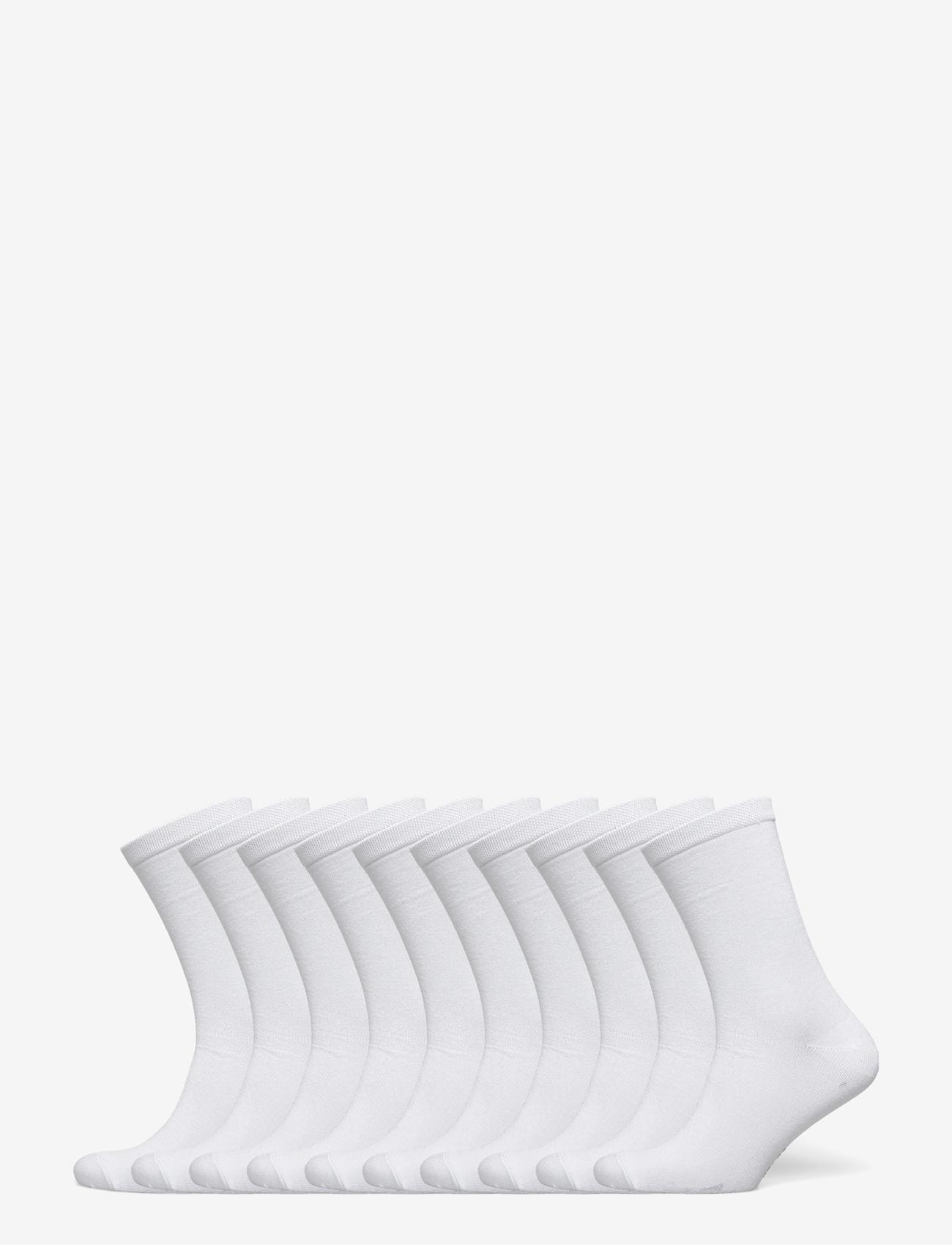 URBAN QUEST - 10-Pack Women Bamboo Basic Socks - laveste priser - white - 1