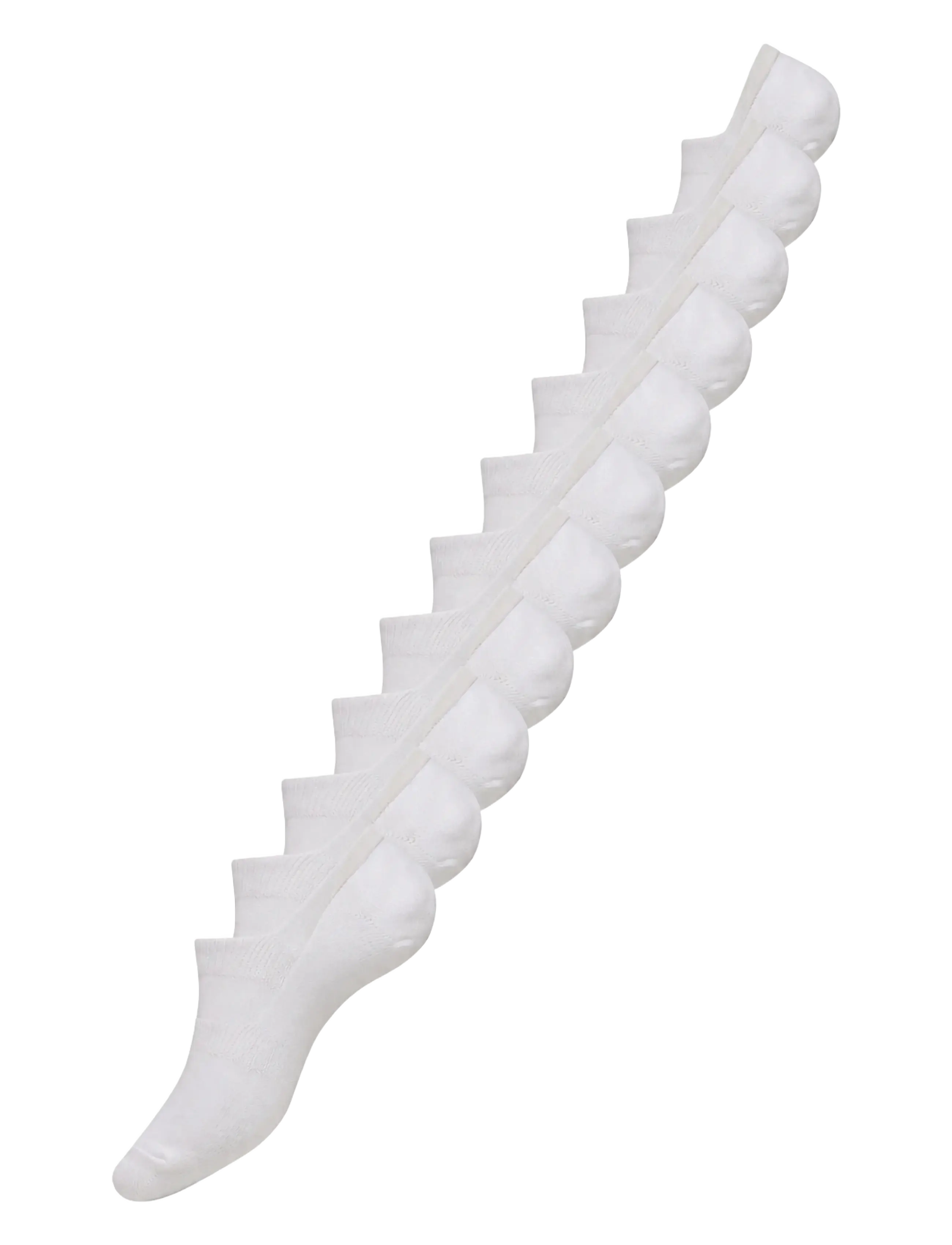URBAN QUEST 10-Pack Women Bamboo No Show Socks - Underkläder - WHITE / white