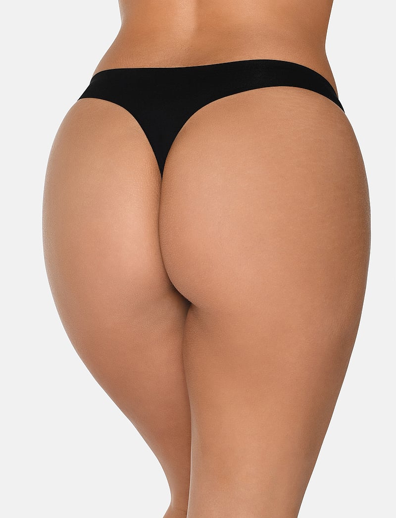 URBAN QUEST - 3-Pack Women Bamboo String Brief + 3 -Pack Bamboo Basic Socks - almindelige strømper - black - 2