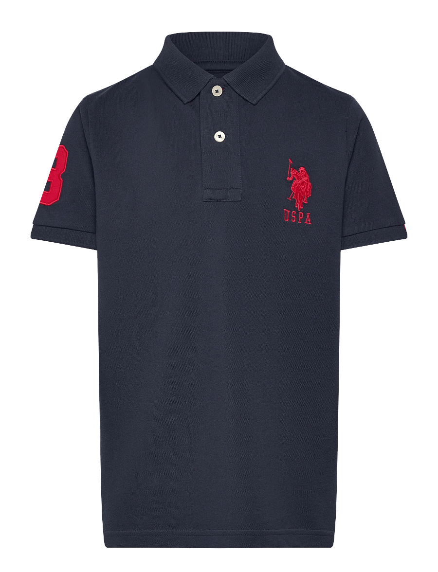 U.S. Polo Assn. - Player 3 Pique Polo - kurzärmelig - dark sapphire navy / haute red dhm - 0