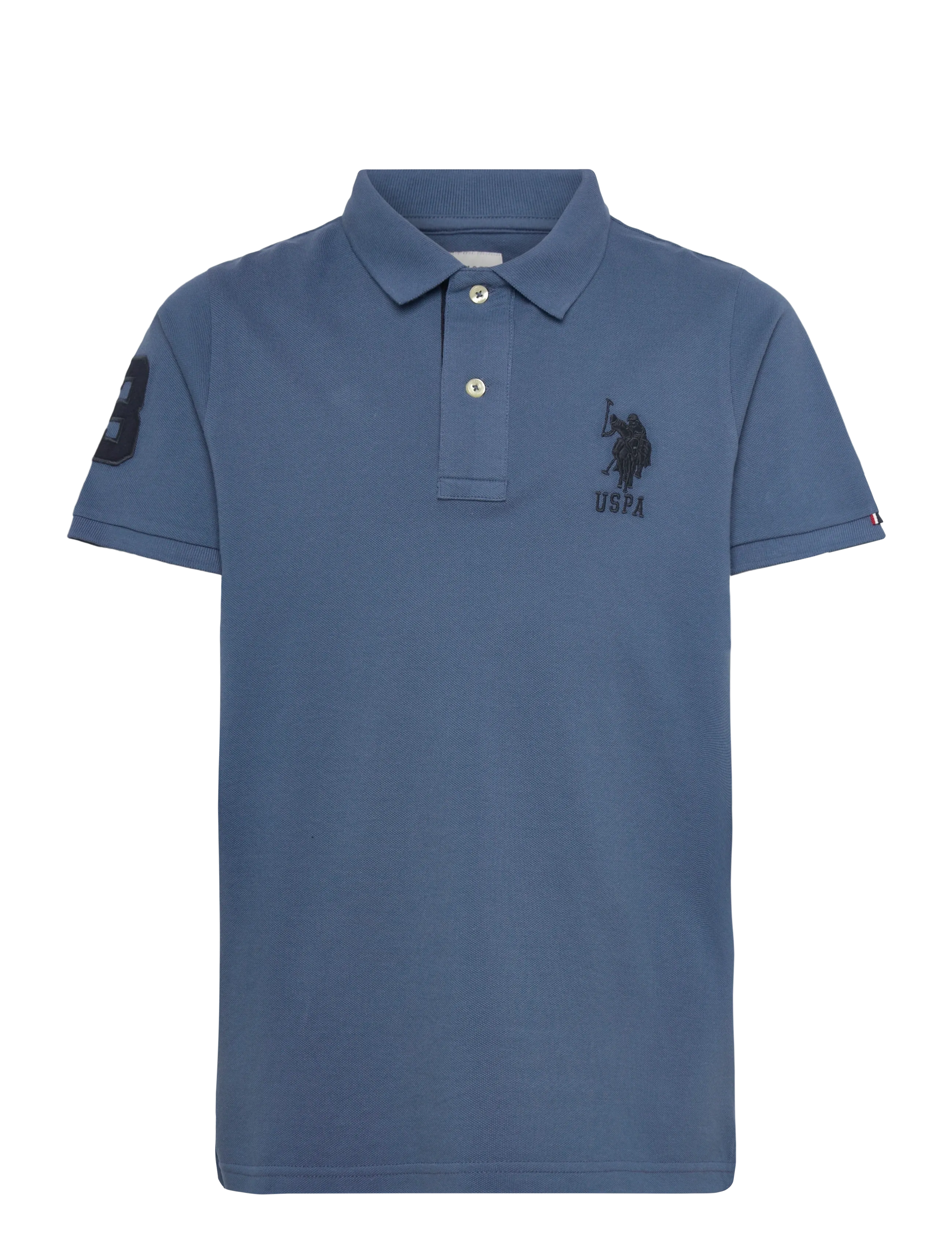 U.S. POLO ASSN. Player 3 Pique Polo Blau - 140 - Kinder