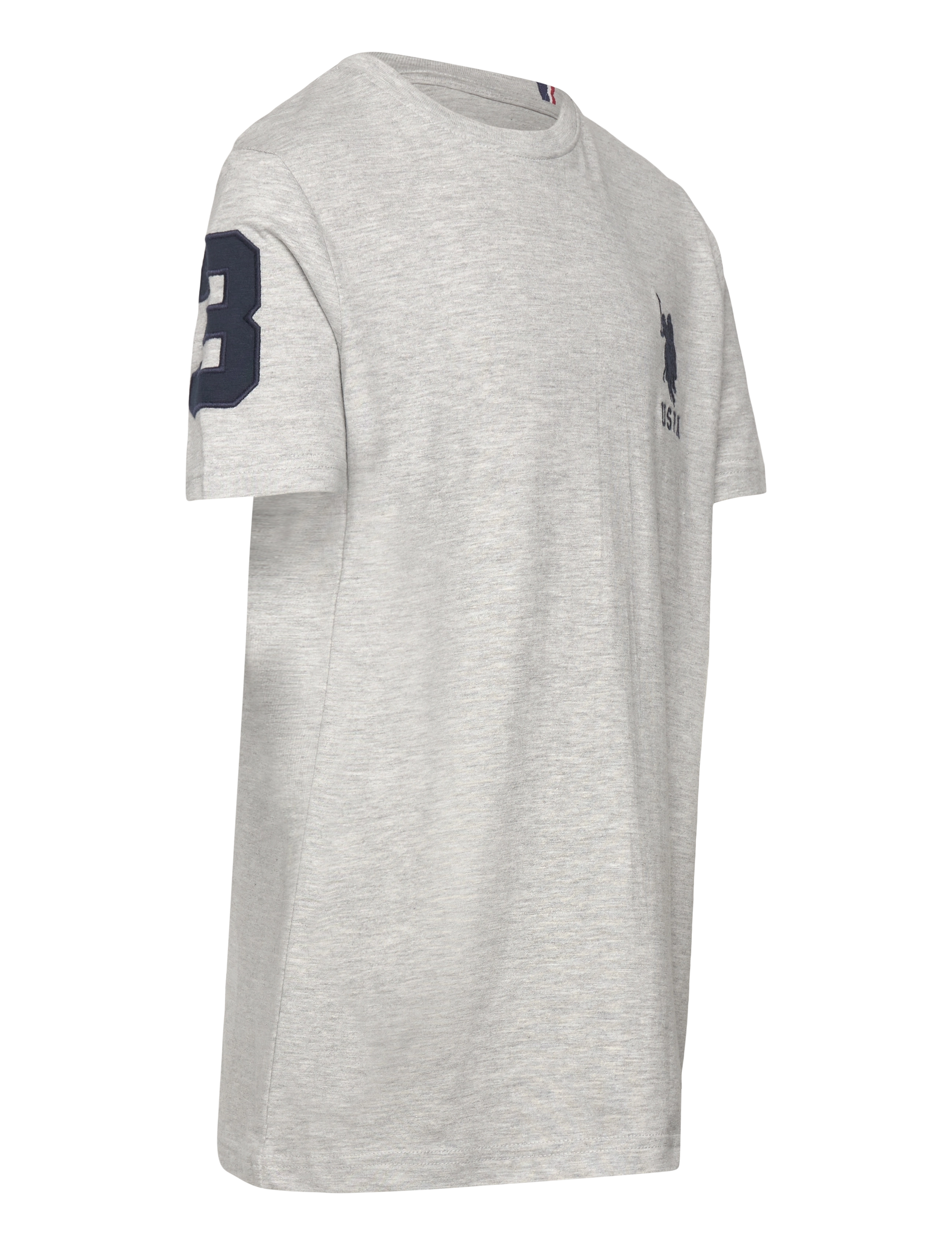 U.S. Polo Assn. - Player 3 Tshirt - short-sleeved t-shirts - mid grey marl - 2