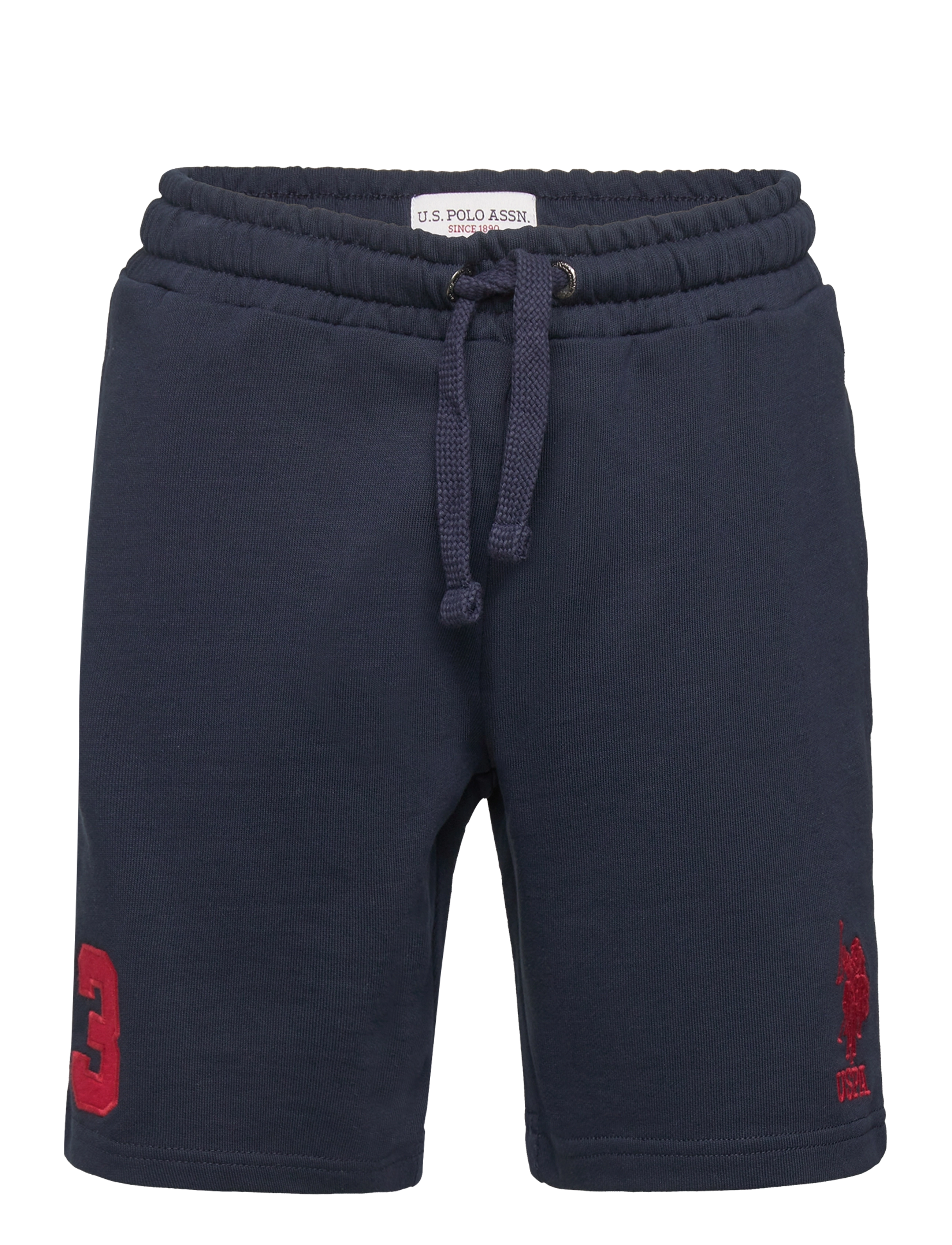 U.S. Polo Assn. - Player 3 LB Sweat Short - collegeshortsit - dark sapphire navy / haute red dhm - 0