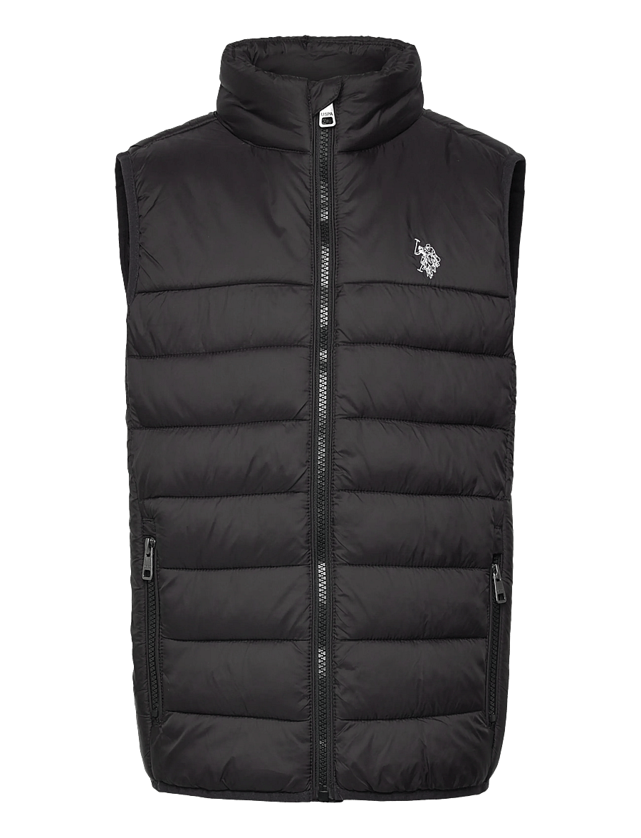 U.S. Polo Assn. - Panelled Quilted Gilet - kaufen nach alter - black bright white dhm - 0
