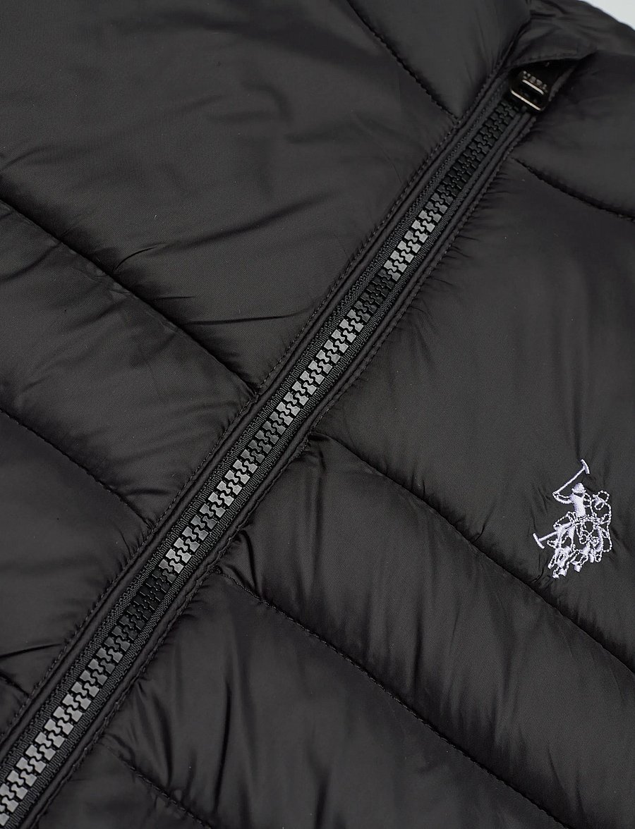 U.S. Polo Assn. - Panelled Quilted Gilet - kaufen nach alter - black bright white dhm - 2