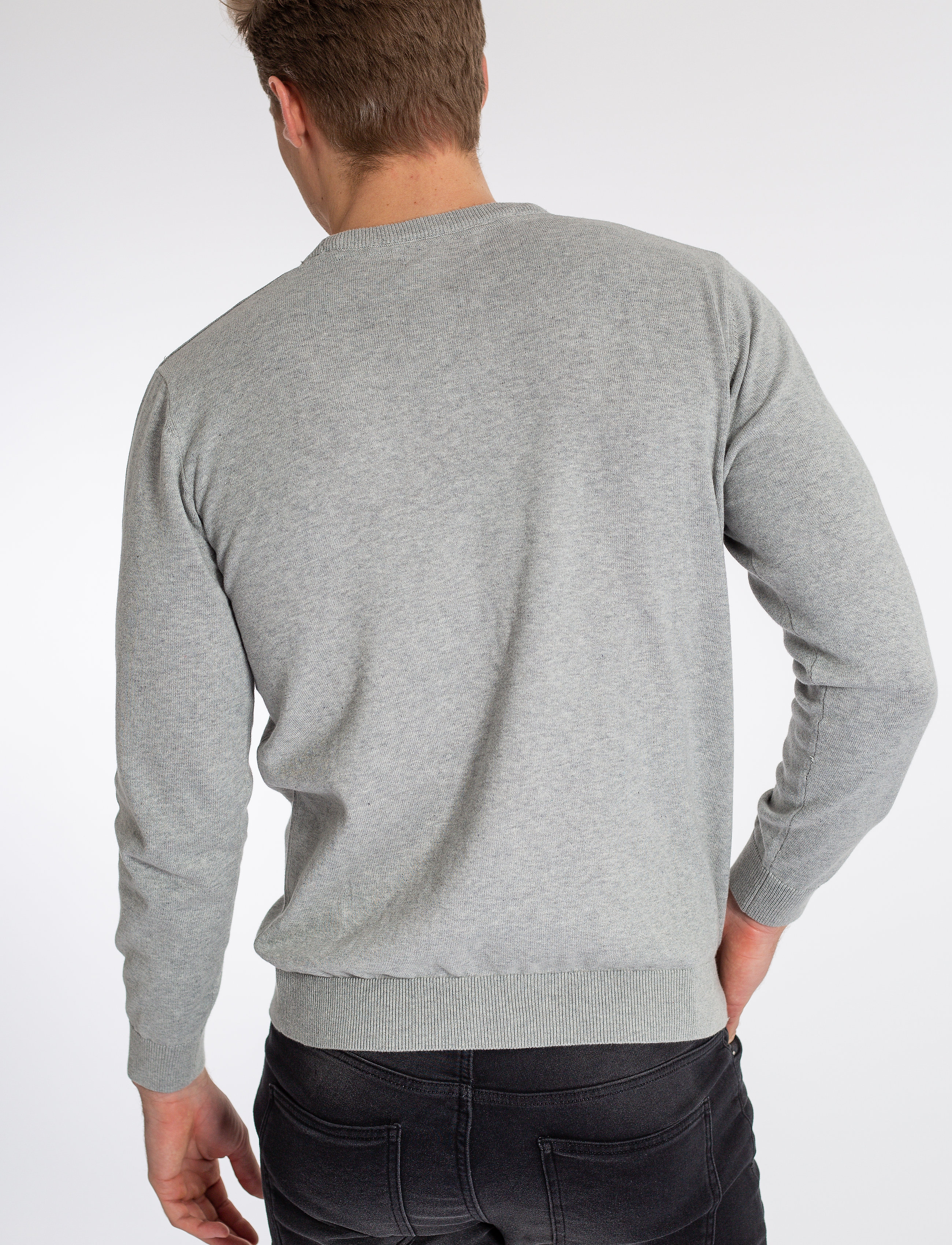 U.S. Polo Assn. - USPA Knit Adair Men - rundhals - grey melange - 3