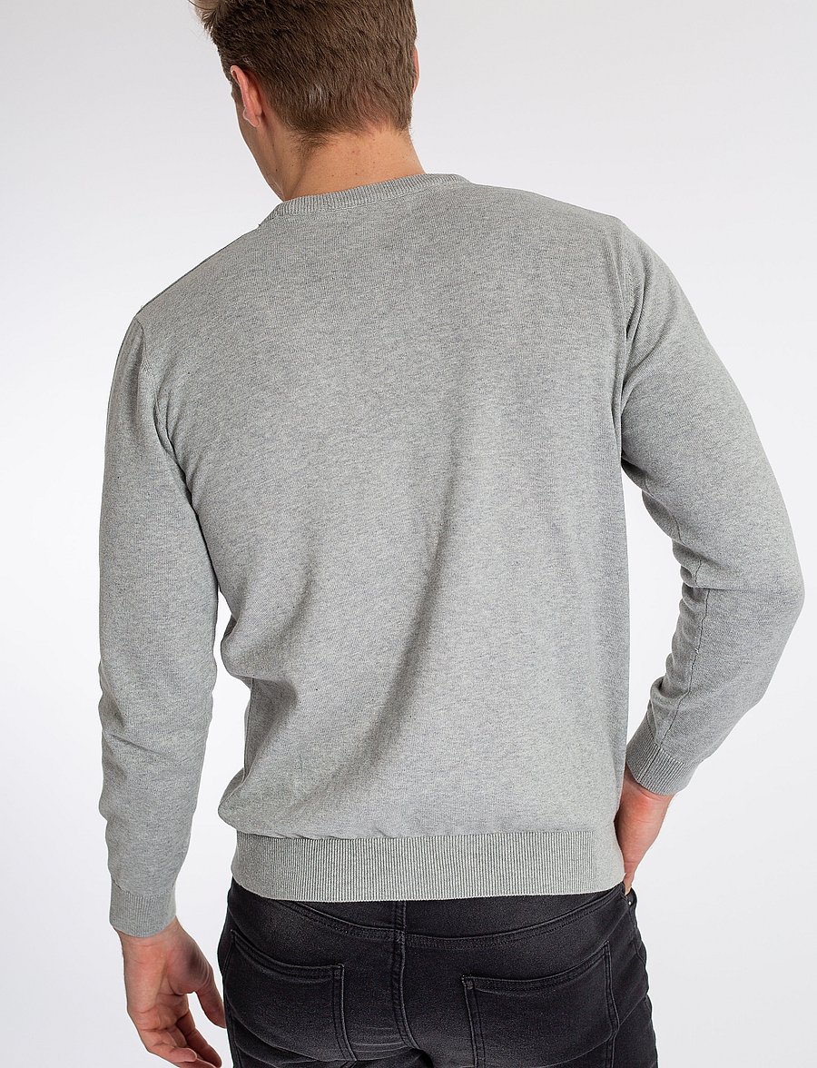 U.S. Polo Assn. - USPA Knit Adair Men - rundhals - grey melange - 3