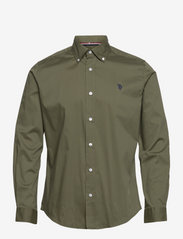 U.S. Polo Assn. - USPA Shirt Flex Calypso Men - peruskauluspaidat - dark army - 0