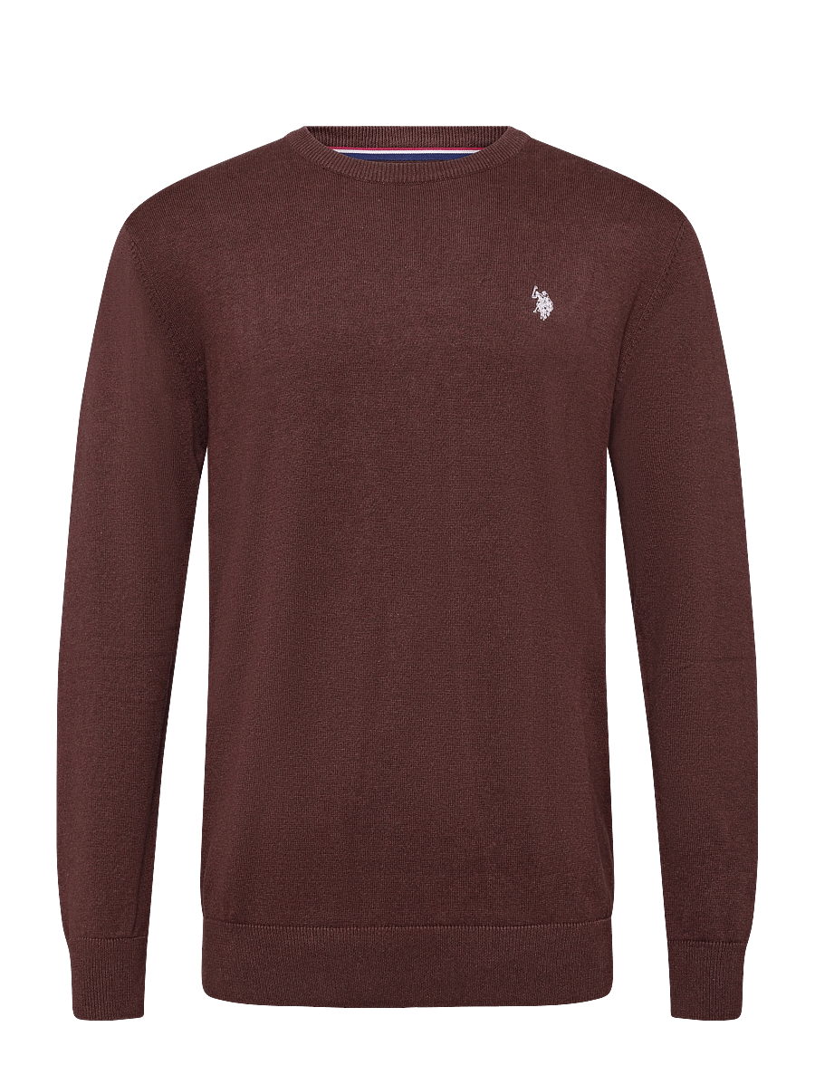 U.S. Polo Assn. - USPA Knit Adair Men - Ümara kaelusega - chestnut melange - 0