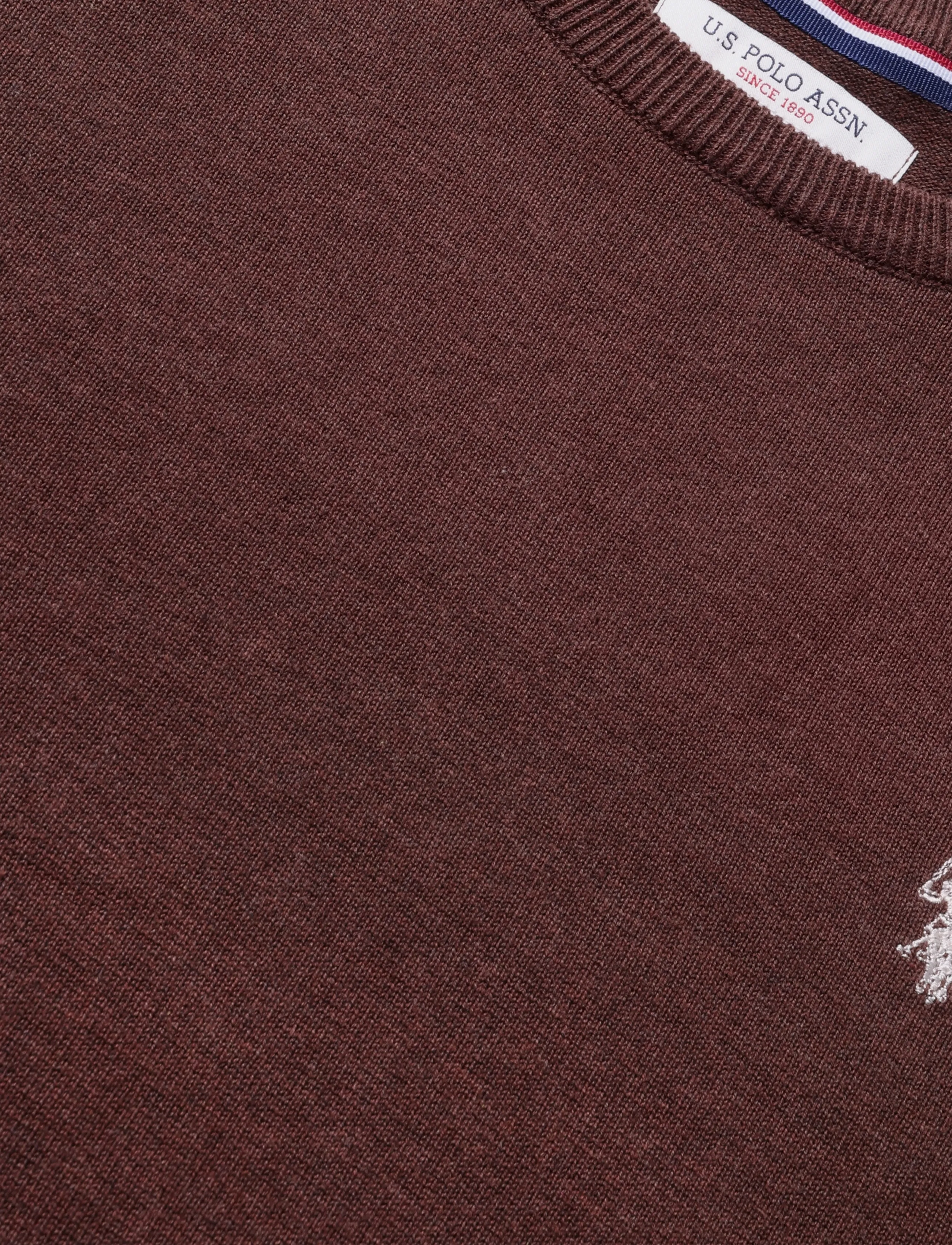 U.S. Polo Assn. - USPA Knit Adair Men - Ümara kaelusega - chestnut melange - 2