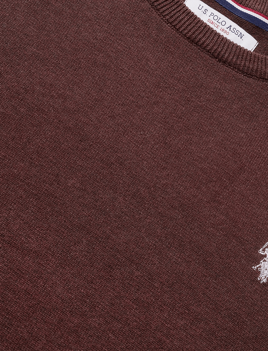 U.S. Polo Assn. - USPA Knit Adair Men - Ümara kaelusega - chestnut melange - 2
