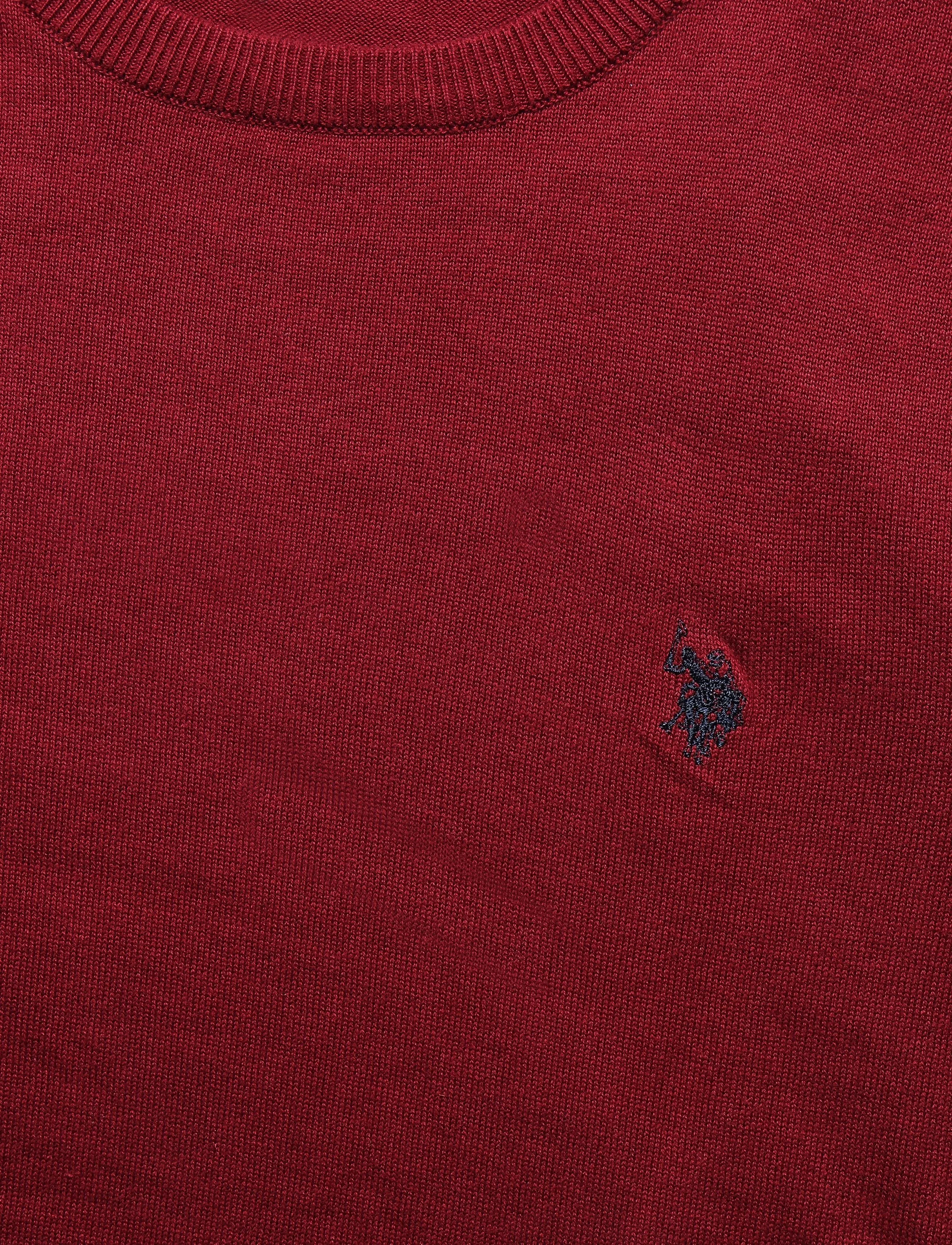 U.S. Polo Assn. - USPA Knit Adair Men - rundhals - tibetan red - 2