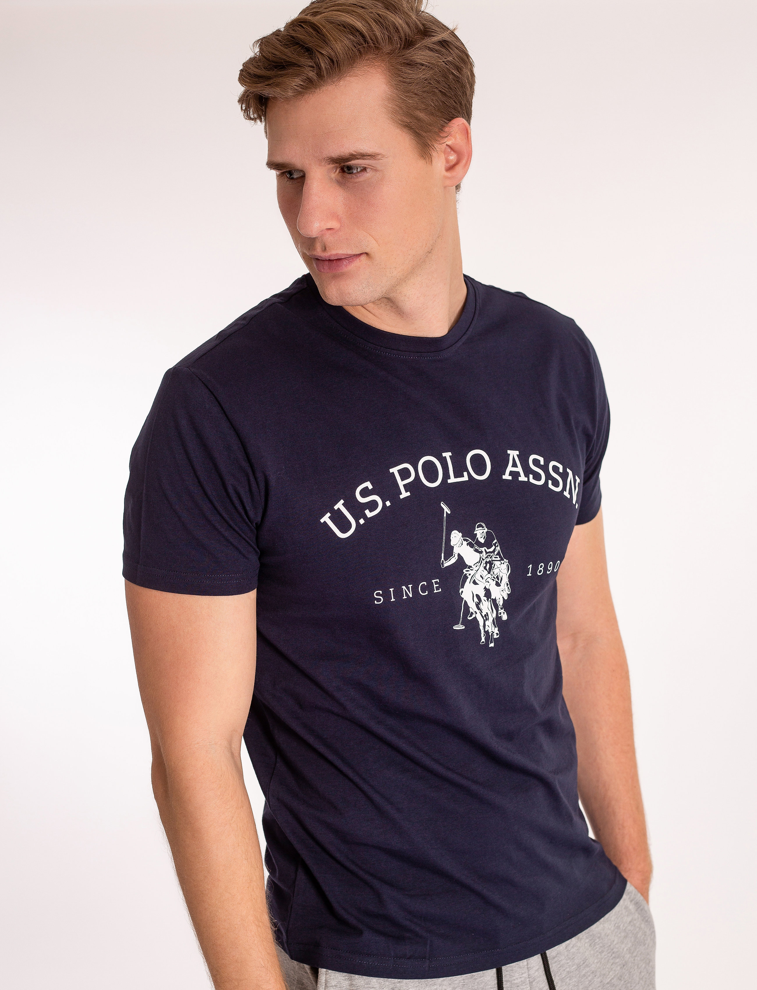 U.S. Polo Assn. Uspa T-Shirt Archibald Men, XXL, T-shirts, Marineblau - Short-sleeved, Männerswear