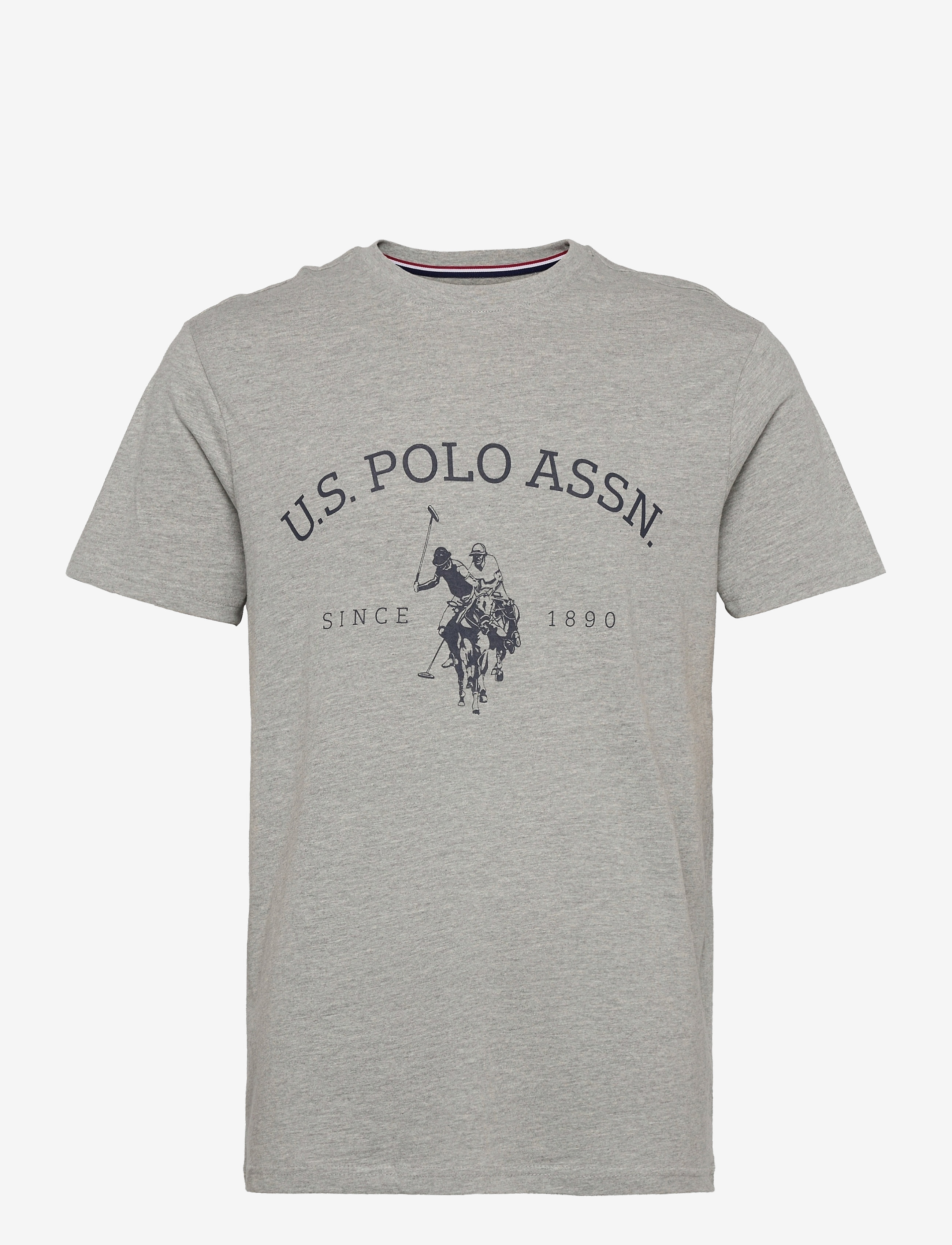 U.S. Polo Assn. USPA T-Shirt Archibald Men - Tøj - GREY MELANGE / grey
