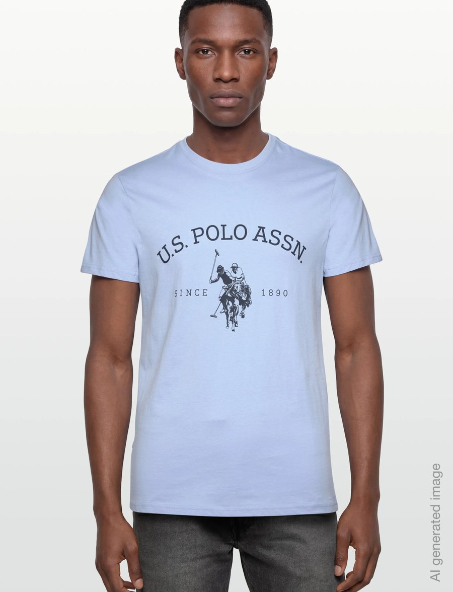 U.S. Polo Assn. - USPA T-Shirt Archibald Men - kurzärmelige t-shirts - placid blue - 3