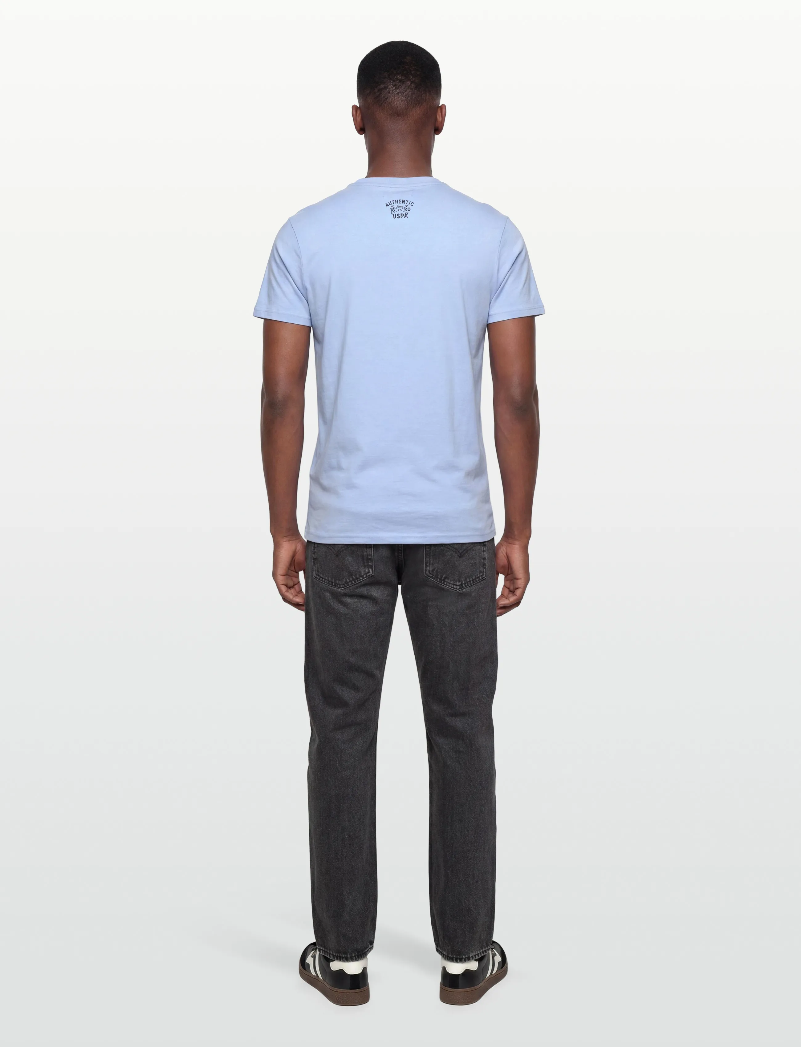 U.S. Polo Assn. - USPA T-Shirt Archibald Men - kortærmede t-shirts - placid blue - 4
