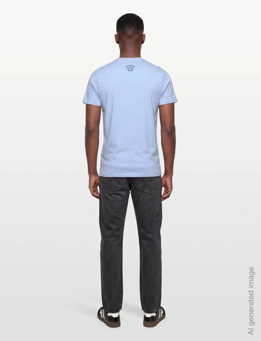 U.S. Polo Assn. - USPA T-Shirt Archibald Men - kurzärmelige t-shirts - placid blue - 4