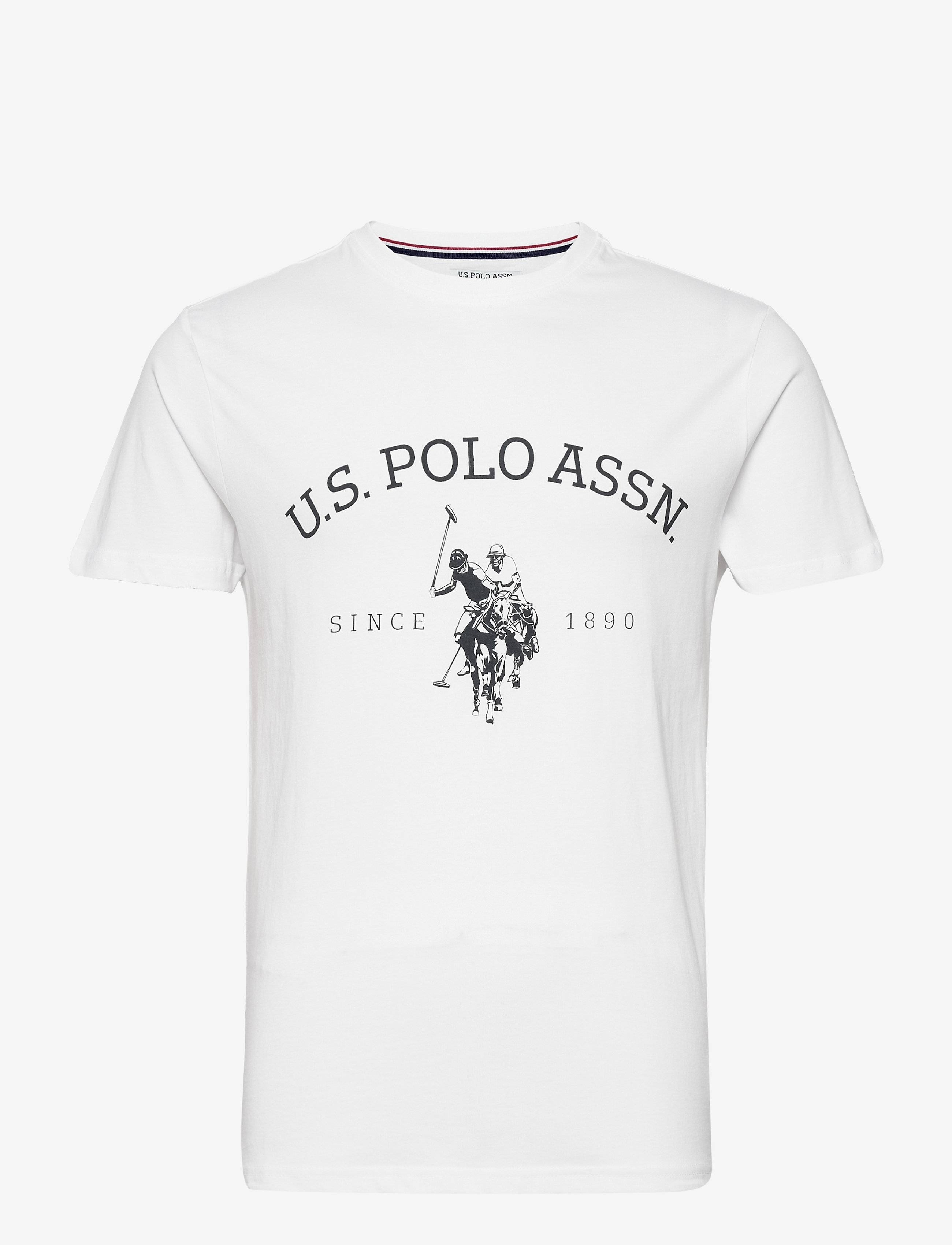 U.S. Polo Assn. USPA T-Shirt Archibald Men - T-särgid - WHITE / white