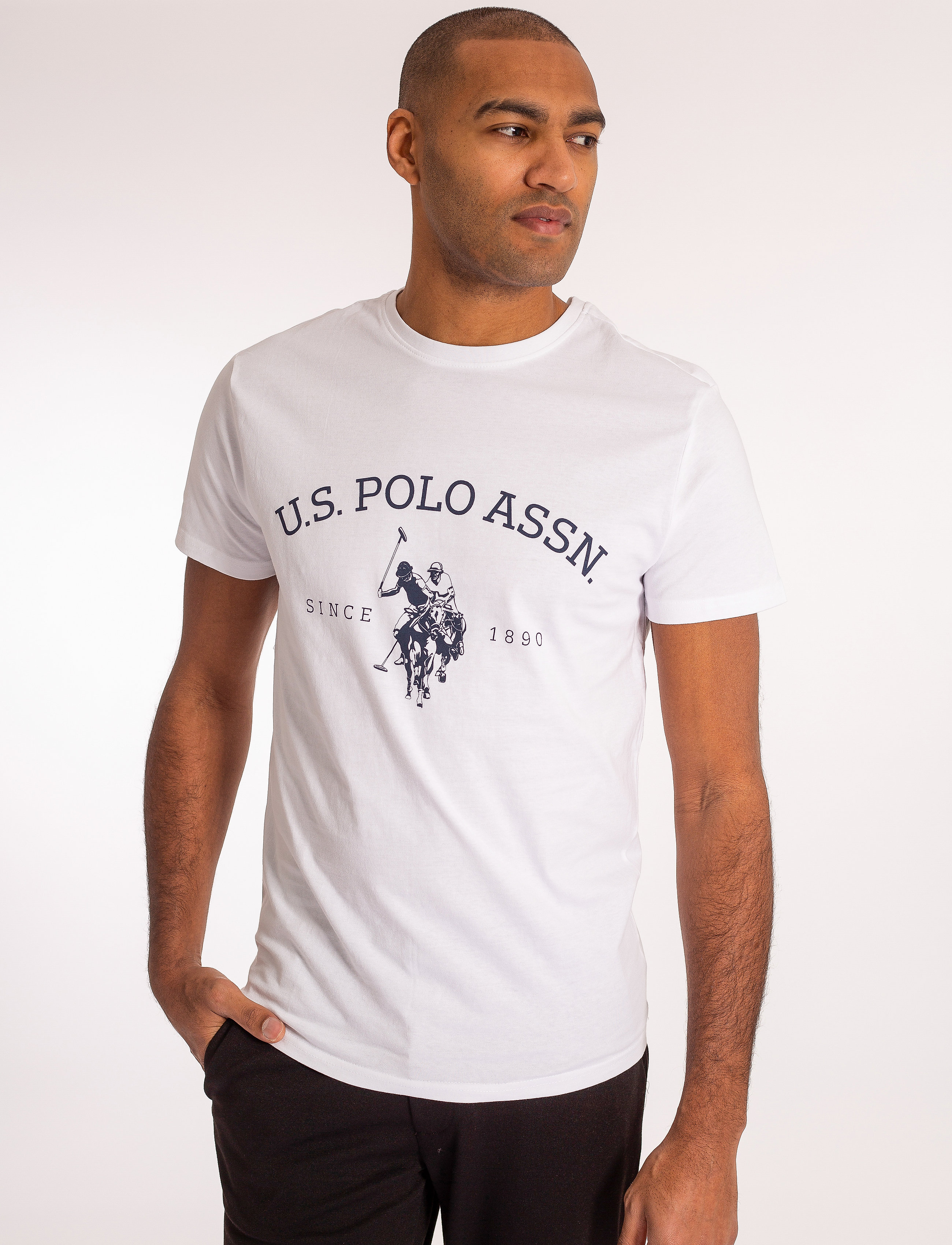 U.S. Polo Assn. Uspa T-Shirt Archibald Men, XXL, T-shirts, Weiß - Short-sleeved, Männerswear