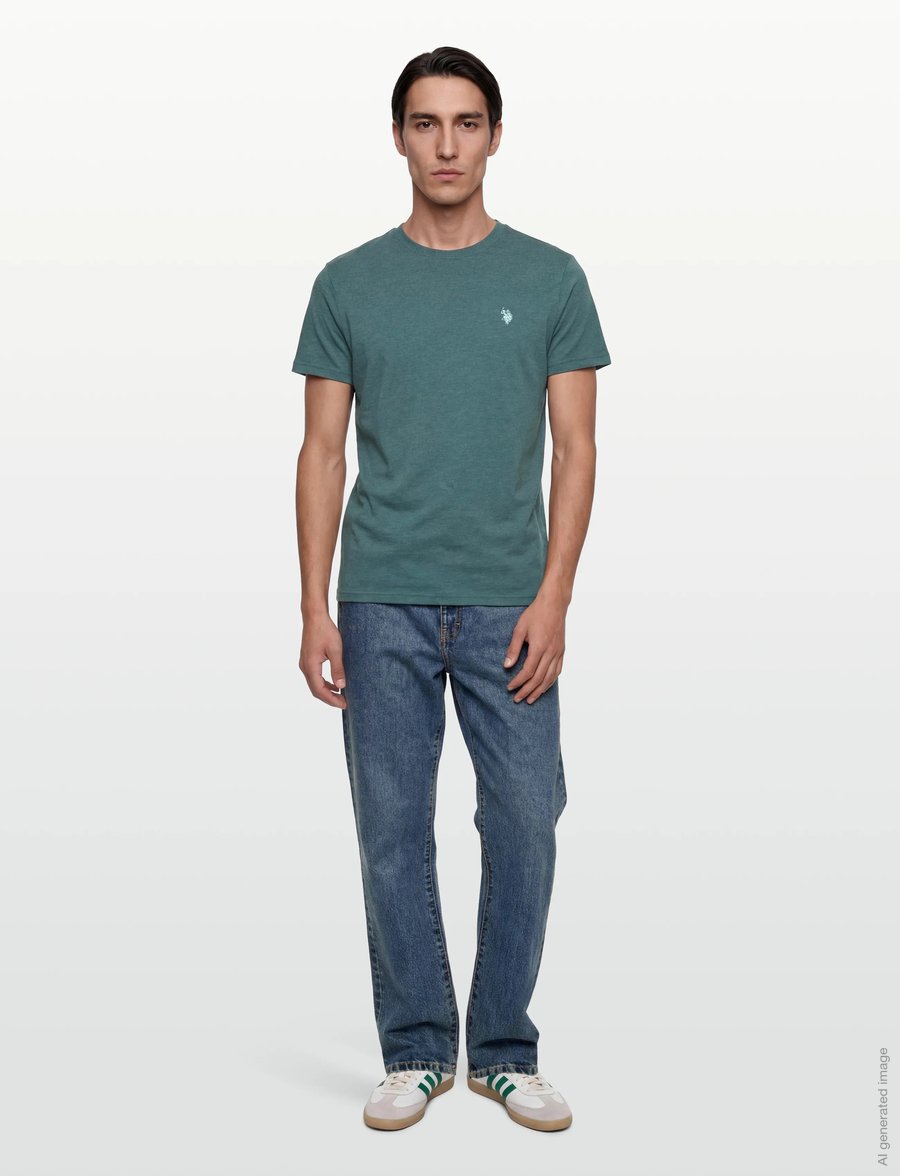 U.S. Polo Assn. - USPA T-Shirt Arjun Men - kurzärmelig - 19-4517tcx mediterranea melang - 0