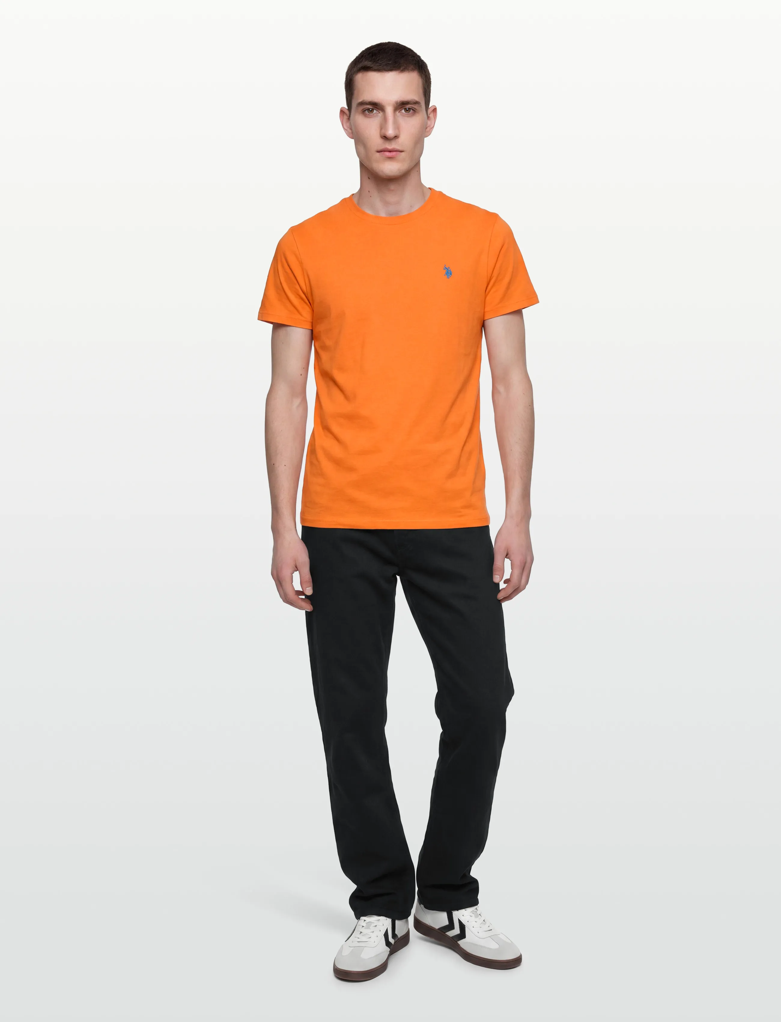 U.S. Polo Assn. Uspa T-Shirt Arjun Men, S, T-shirts, Orange - Short-sleeved, Männerswear