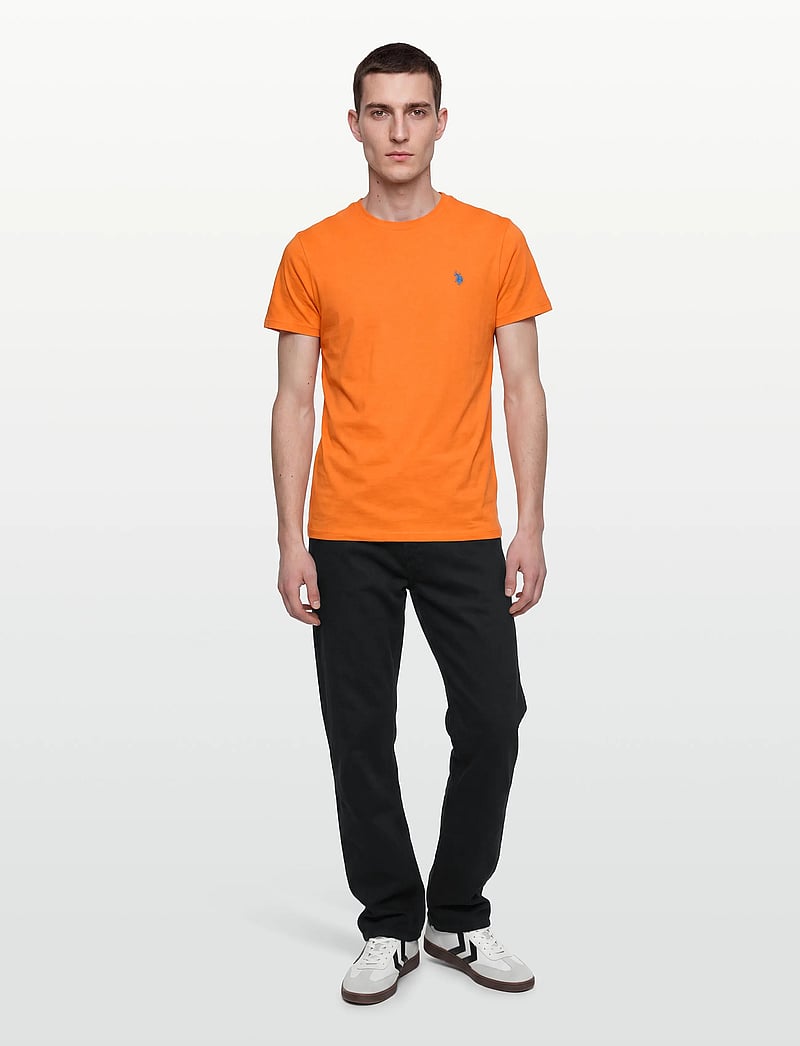U.S. Polo Assn. - USPA T-Shirt Arjun Men - kurzärmelig - 16-1359tcx orange peel - 0