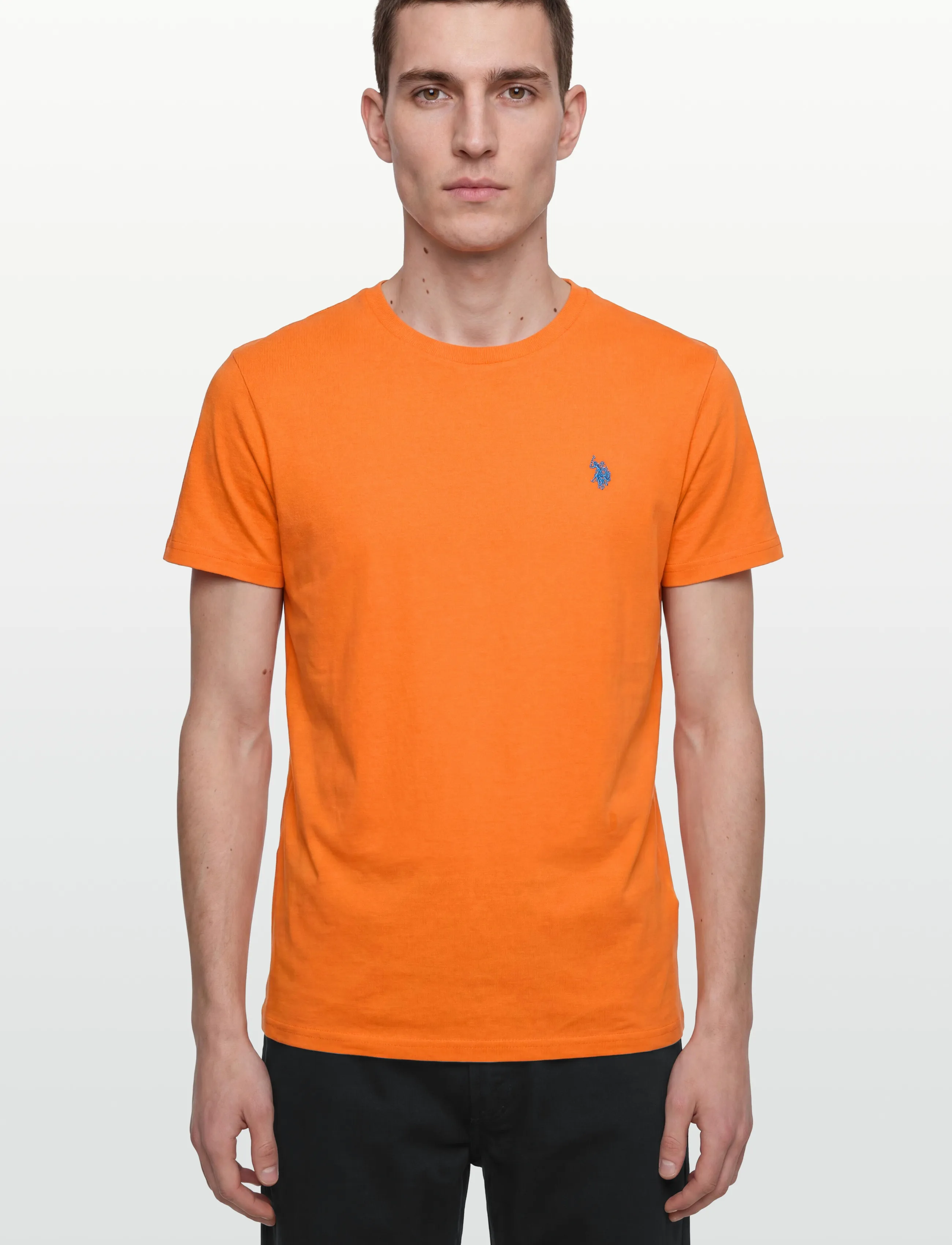 U.S. Polo Assn. - USPA T-Shirt Arjun Men - stutterma bolir - 16-1359tcx orange peel - 3