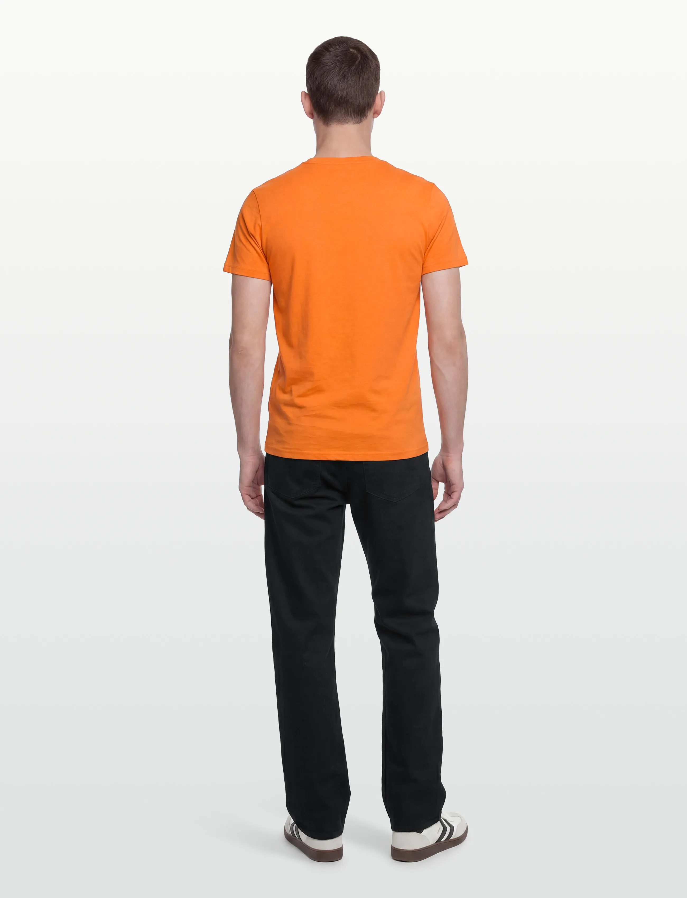 U.S. Polo Assn. - USPA T-Shirt Arjun Men - stutterma bolir - 16-1359tcx orange peel - 4