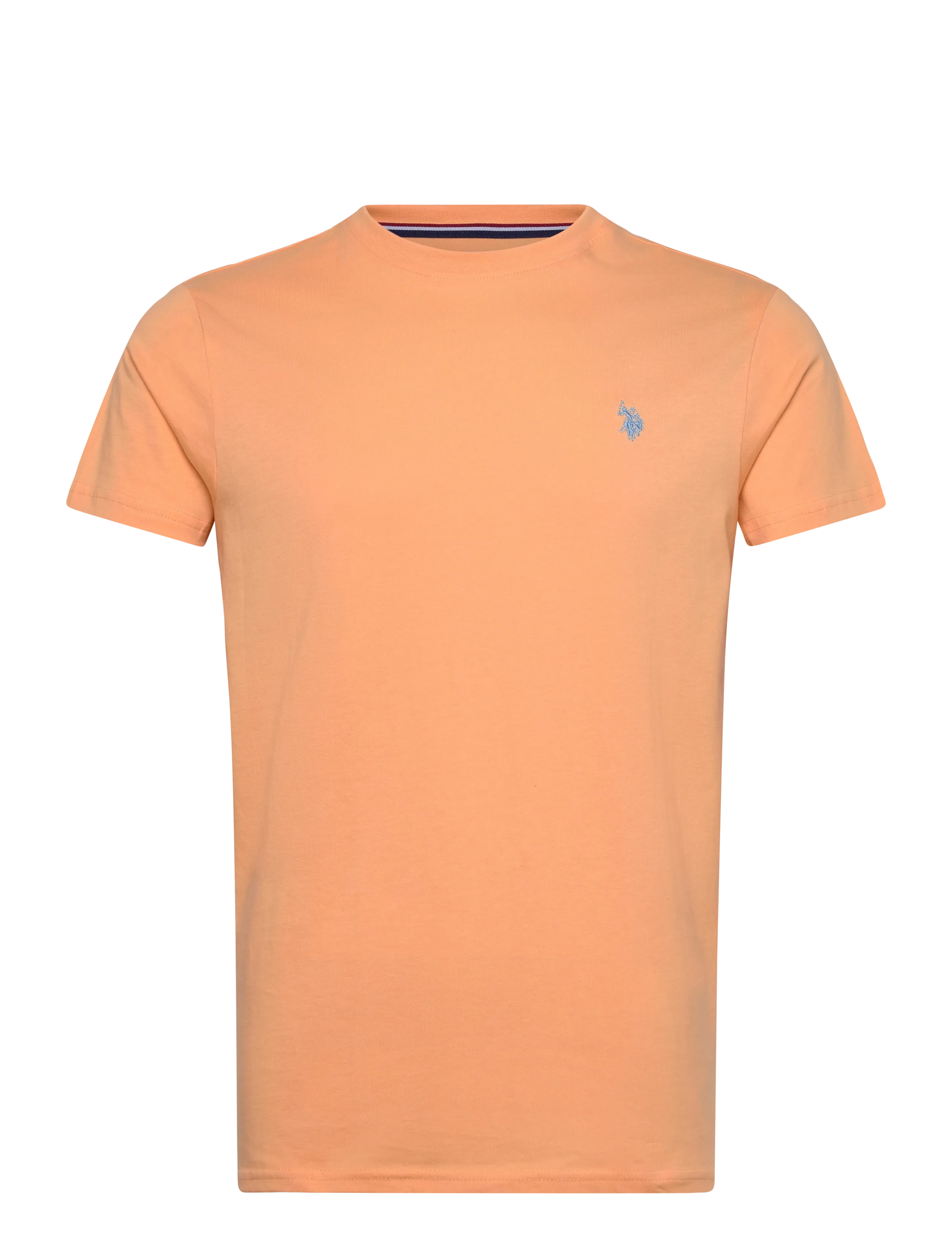 U.S. Polo Assn. USPA T-Shirt Arjun Men - Riided - 14-1231TCX PEACH COBBLER / orange