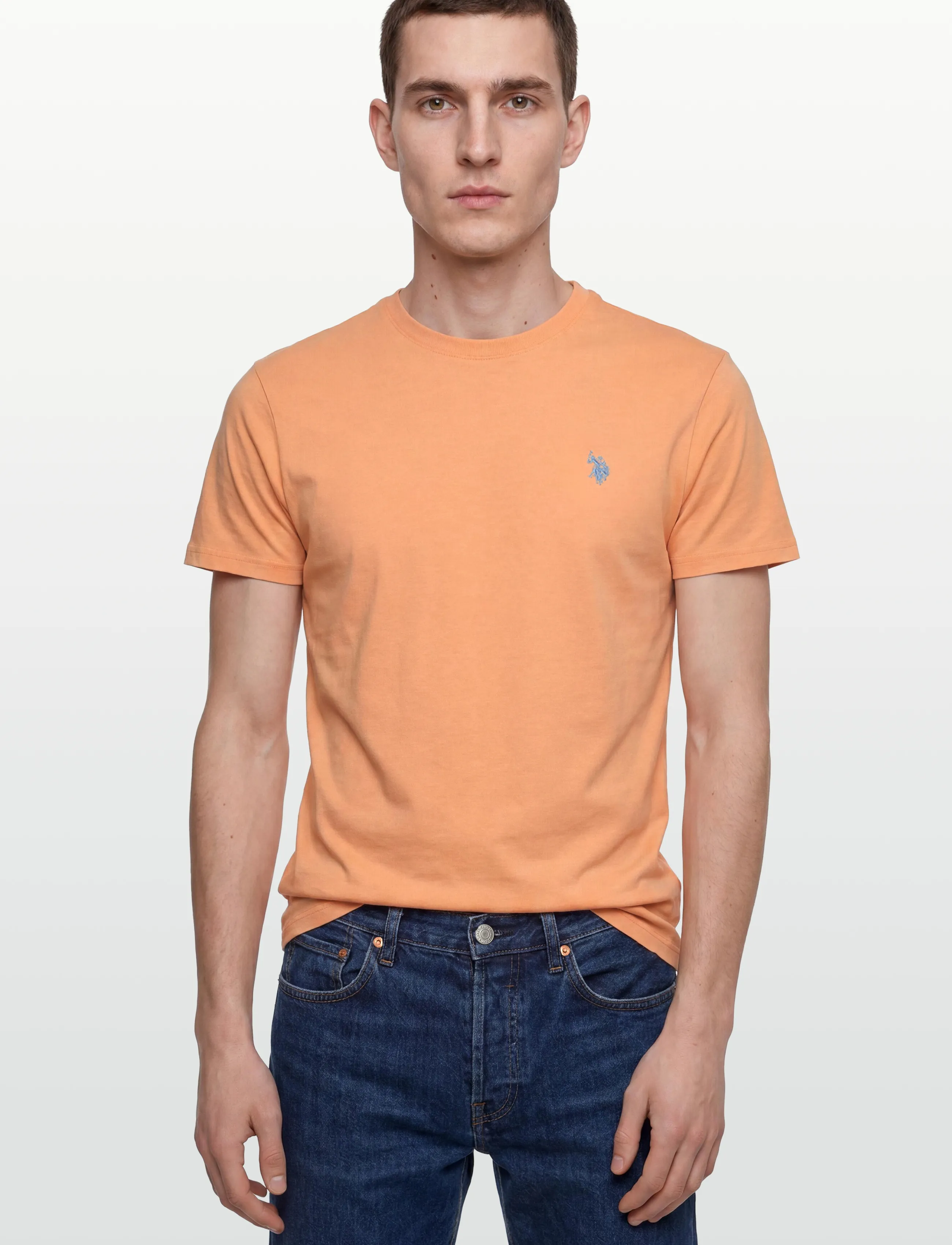 U.S. Polo Assn. - USPA T-Shirt Arjun Men - short-sleeved t-shirts - 14-1231tcx peach cobbler - 3
