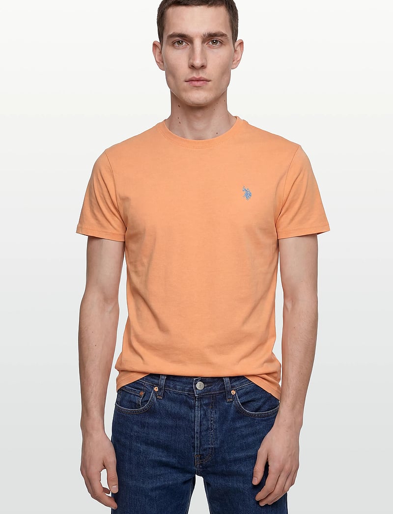 U.S. Polo Assn. - USPA T-Shirt Arjun Men - kurzärmelig - 14-1231tcx peach cobbler - 3