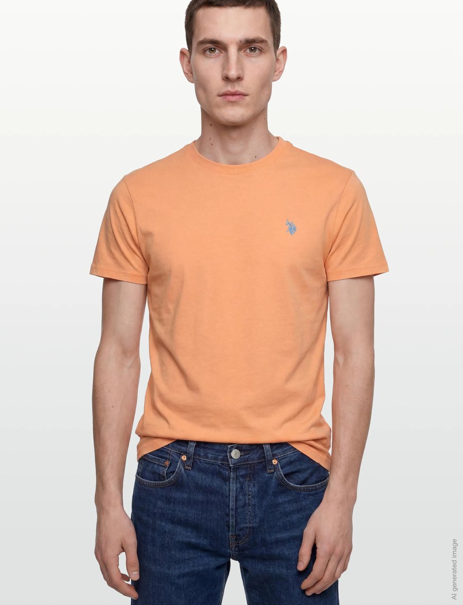 U.S. Polo Assn. - USPA T-Shirt Arjun Men - kurzärmelig - 14-1231tcx peach cobbler - 3
