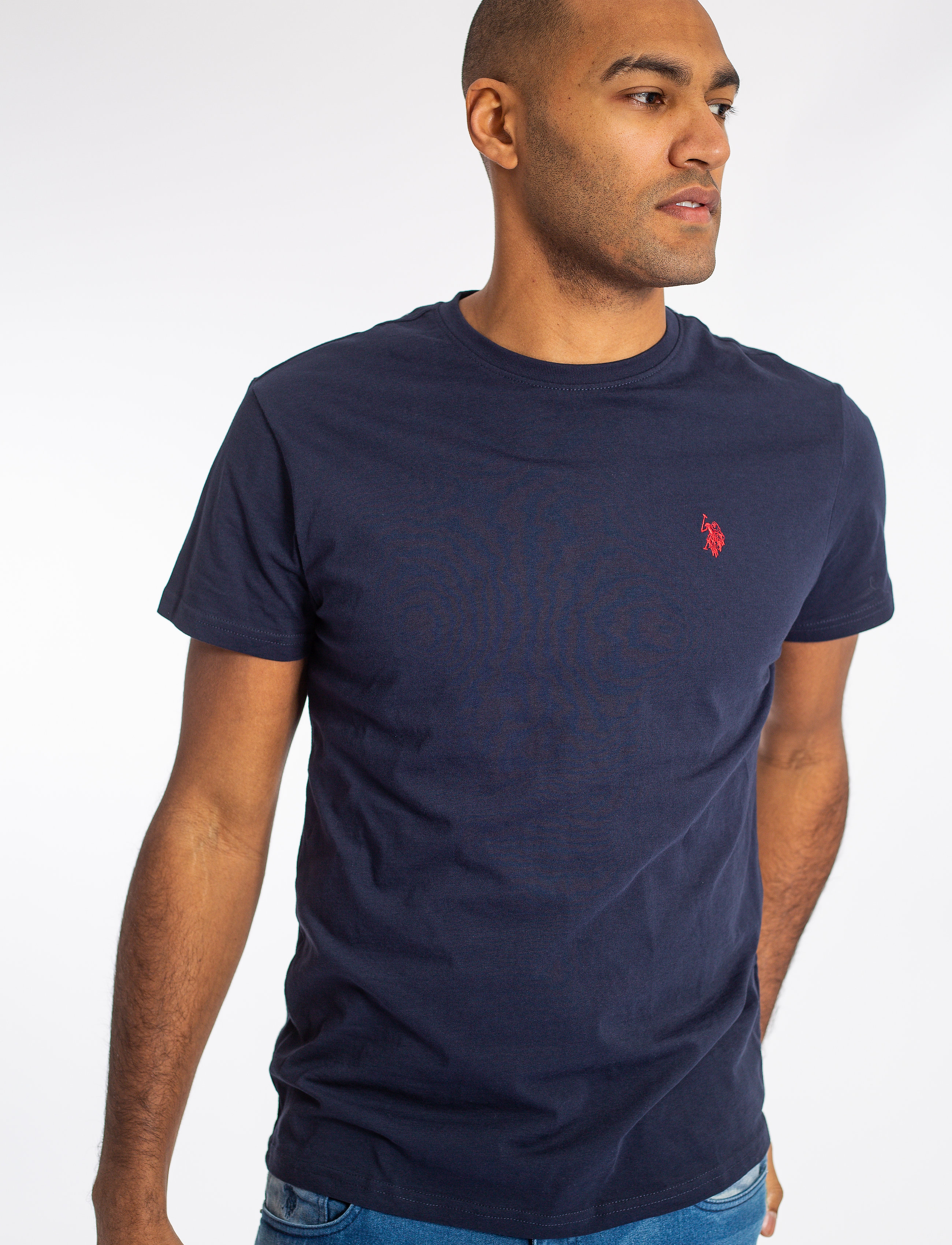 U.S. Polo Assn. Uspa T-Shirt Arjun Men, M, T-shirts, Blau - Short-sleeved, Männerswear