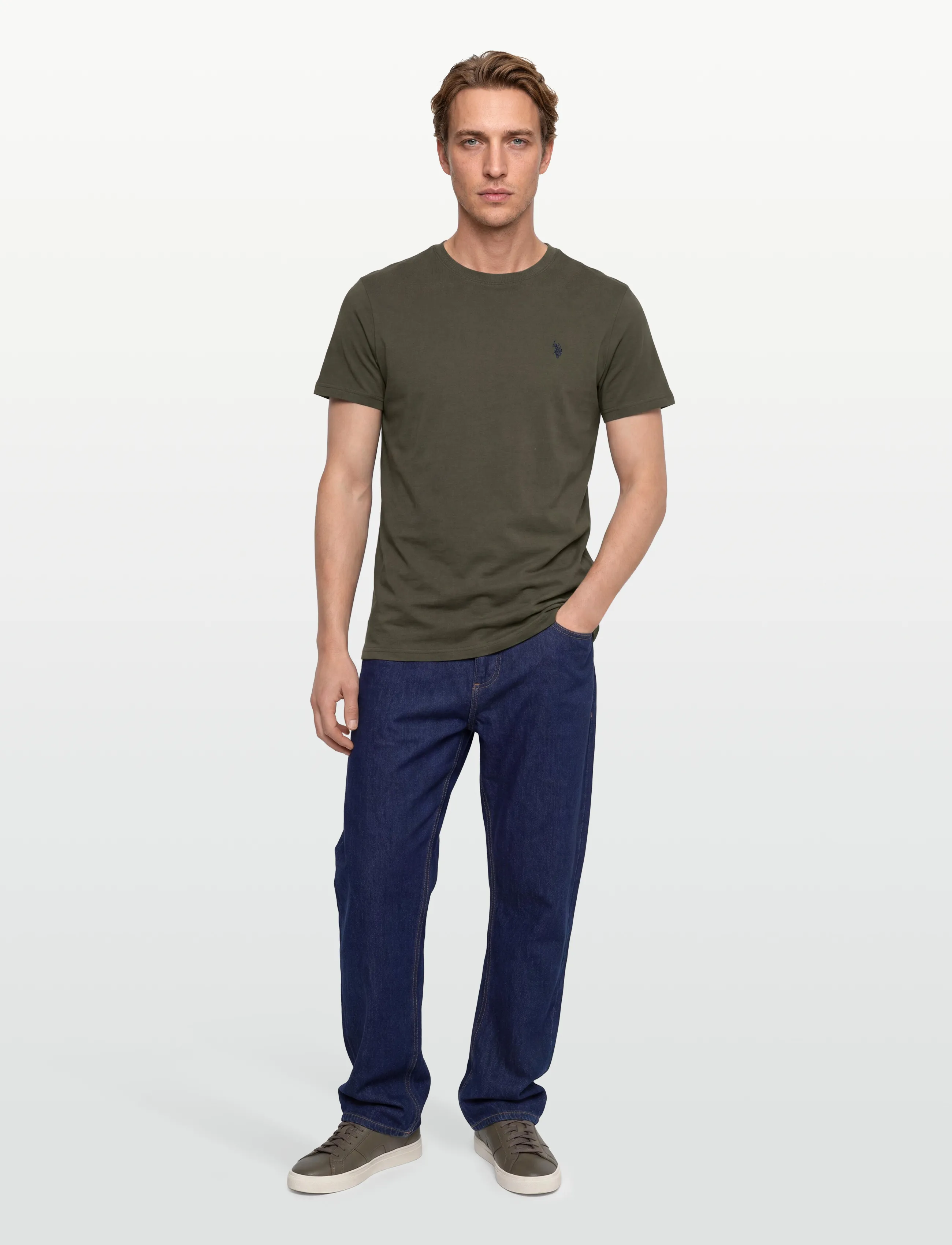 U.S. Polo Assn. Uspa T-Shirt Arjun Men, S, T-shirts, Grün - Short-sleeved, Männerswear