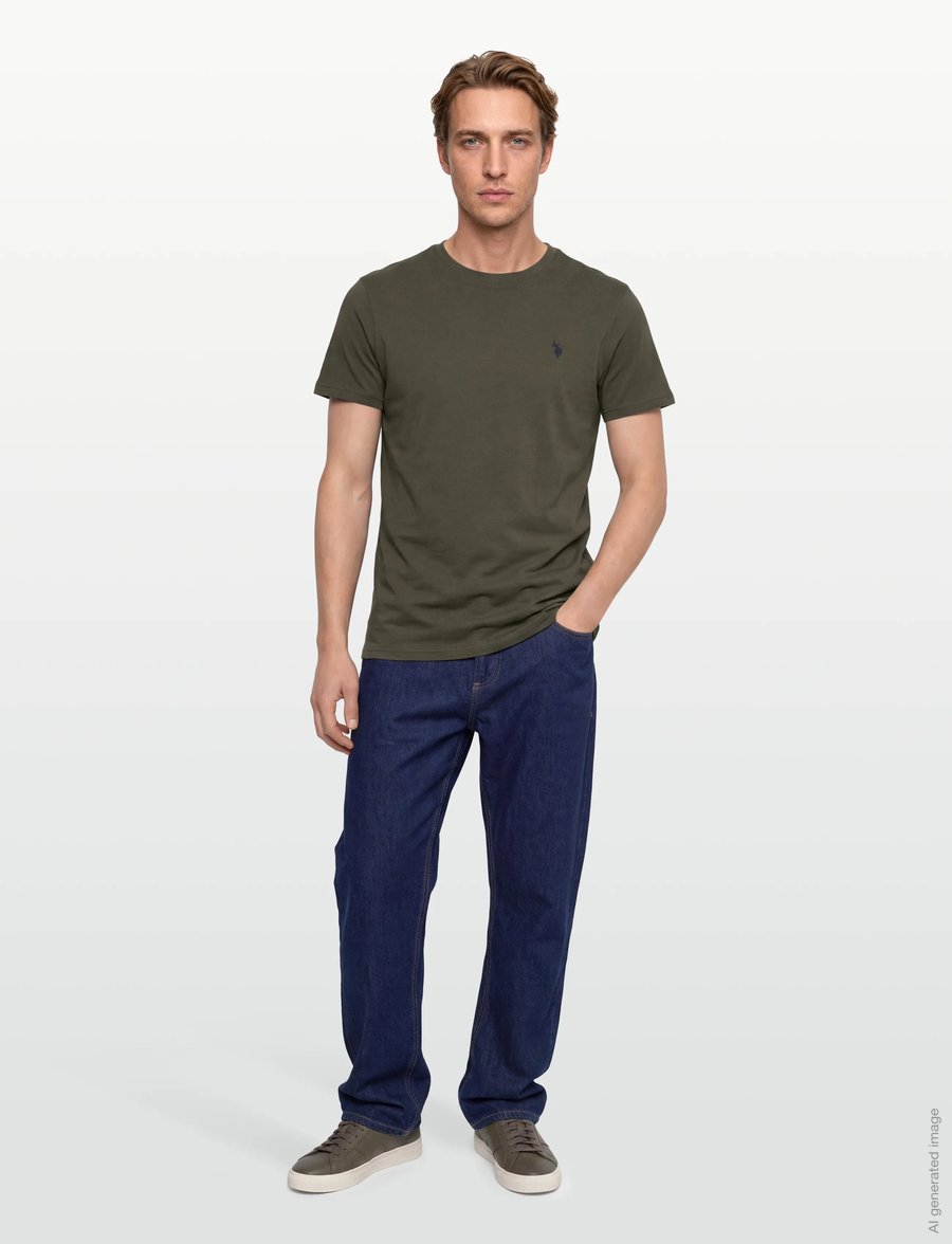 U.S. Polo Assn. - USPA T-Shirt Arjun Men - kurzärmelige t-shirts - forest night - 0